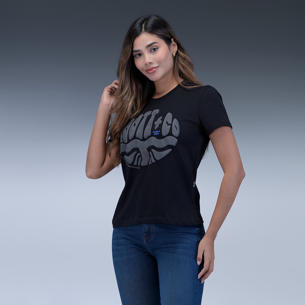 Camiseta Negra Mujer - imagen 1