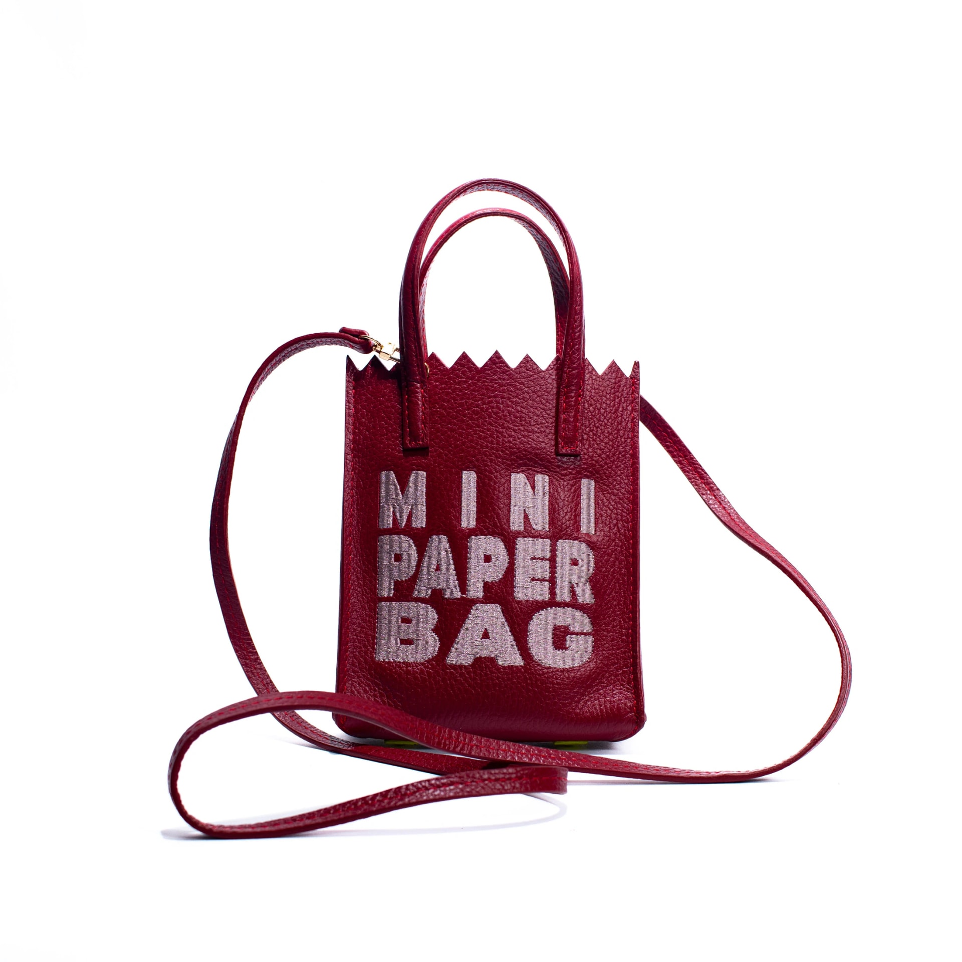 Mini Paper Bag - Burgundy X Pink - imagen 1