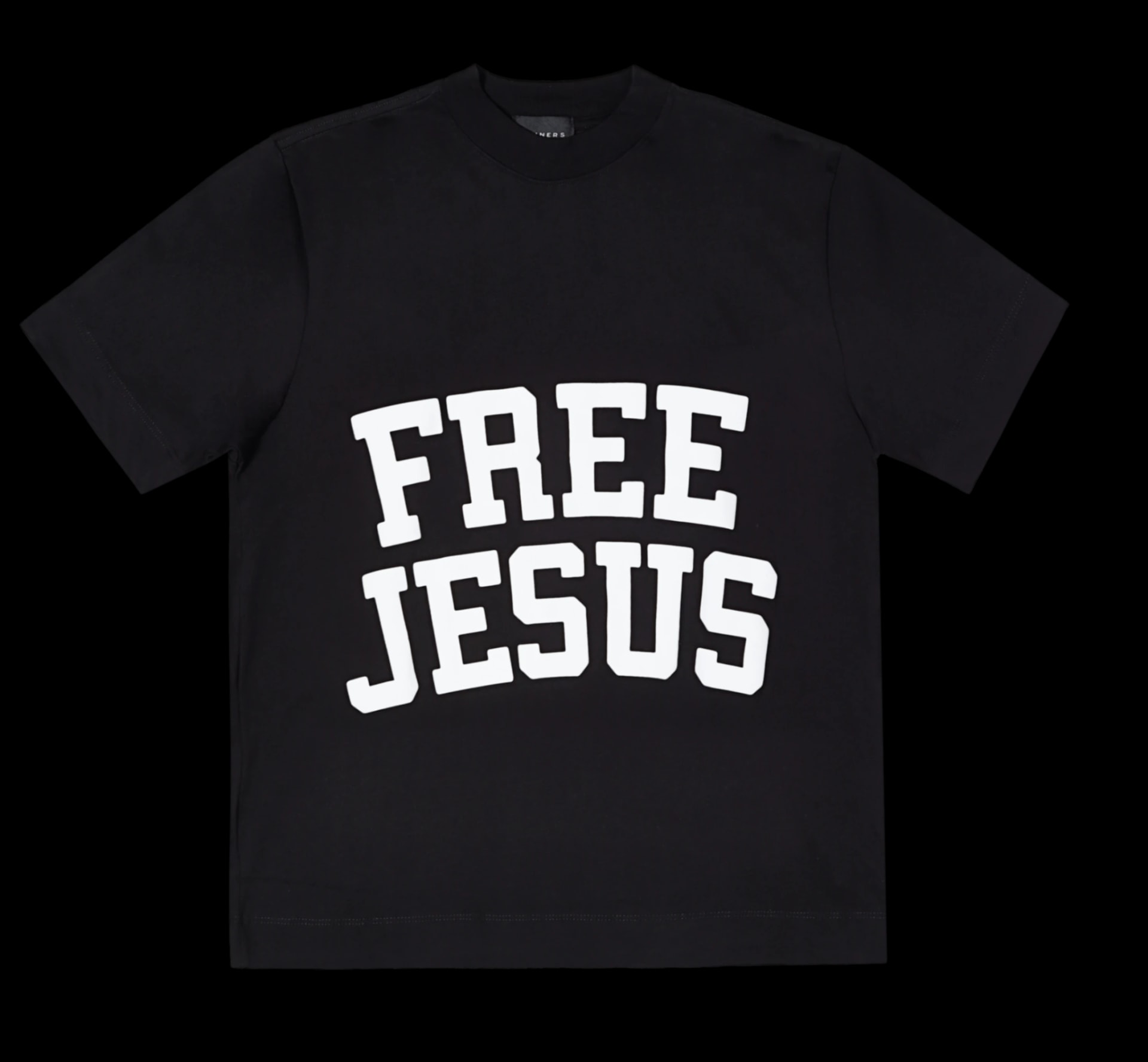 FREE JESUS BLACK T-SHIRT - imagen 1