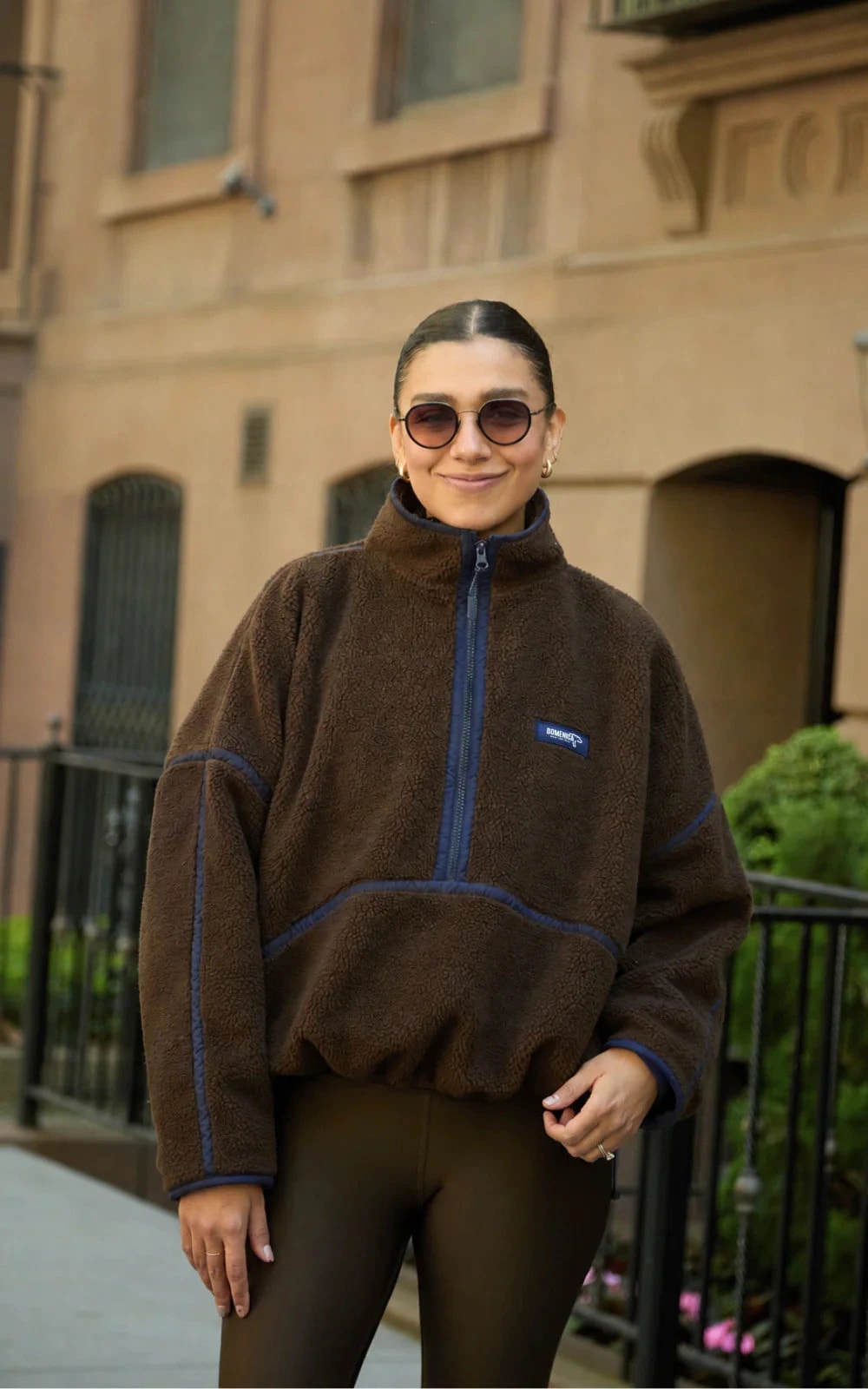 SACO OVEJERO BOXY CAFÉ - UNISEX - imagen 1