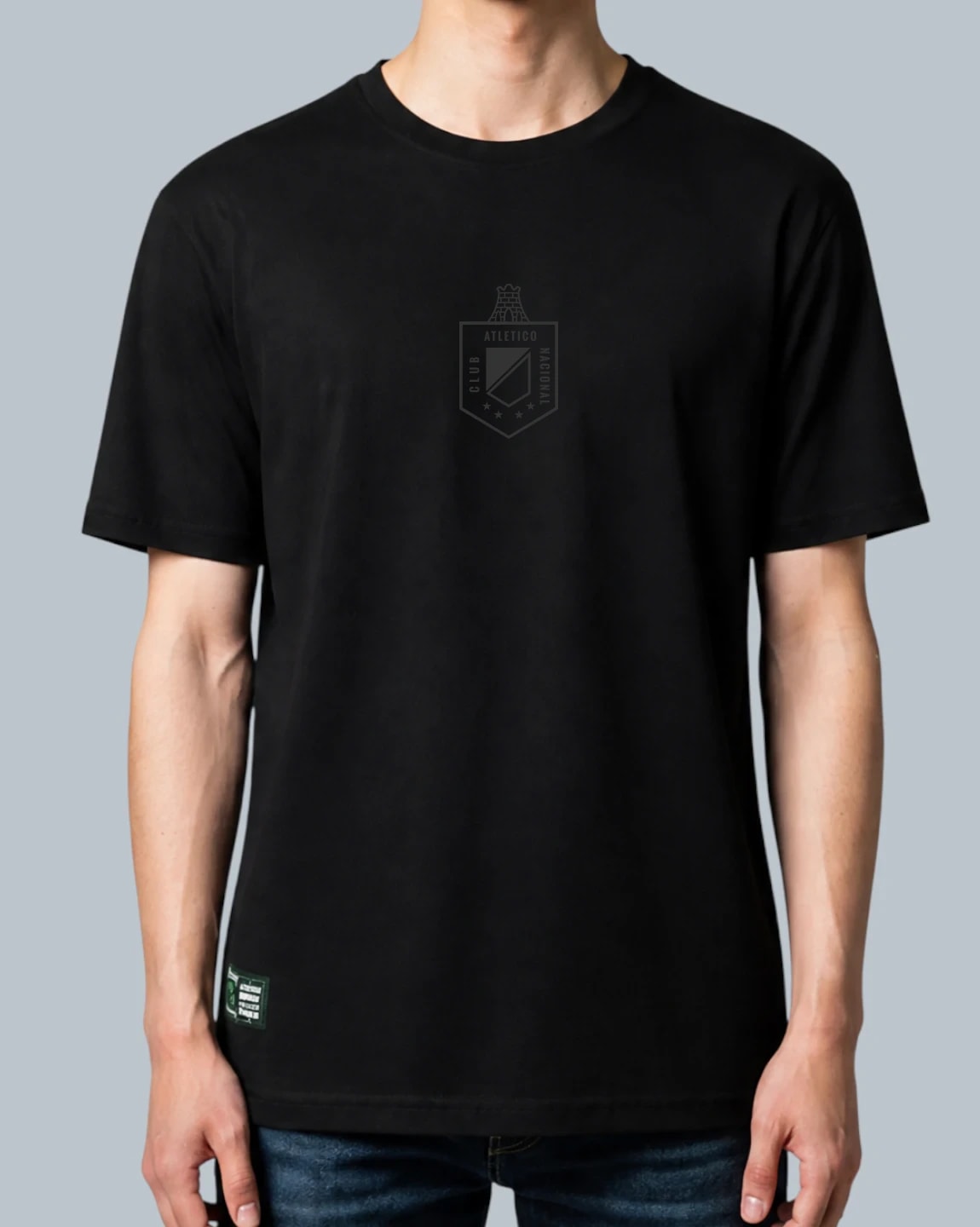 CAMISETA BASICA NEGRA ESCUDO 1989 - imagen 1