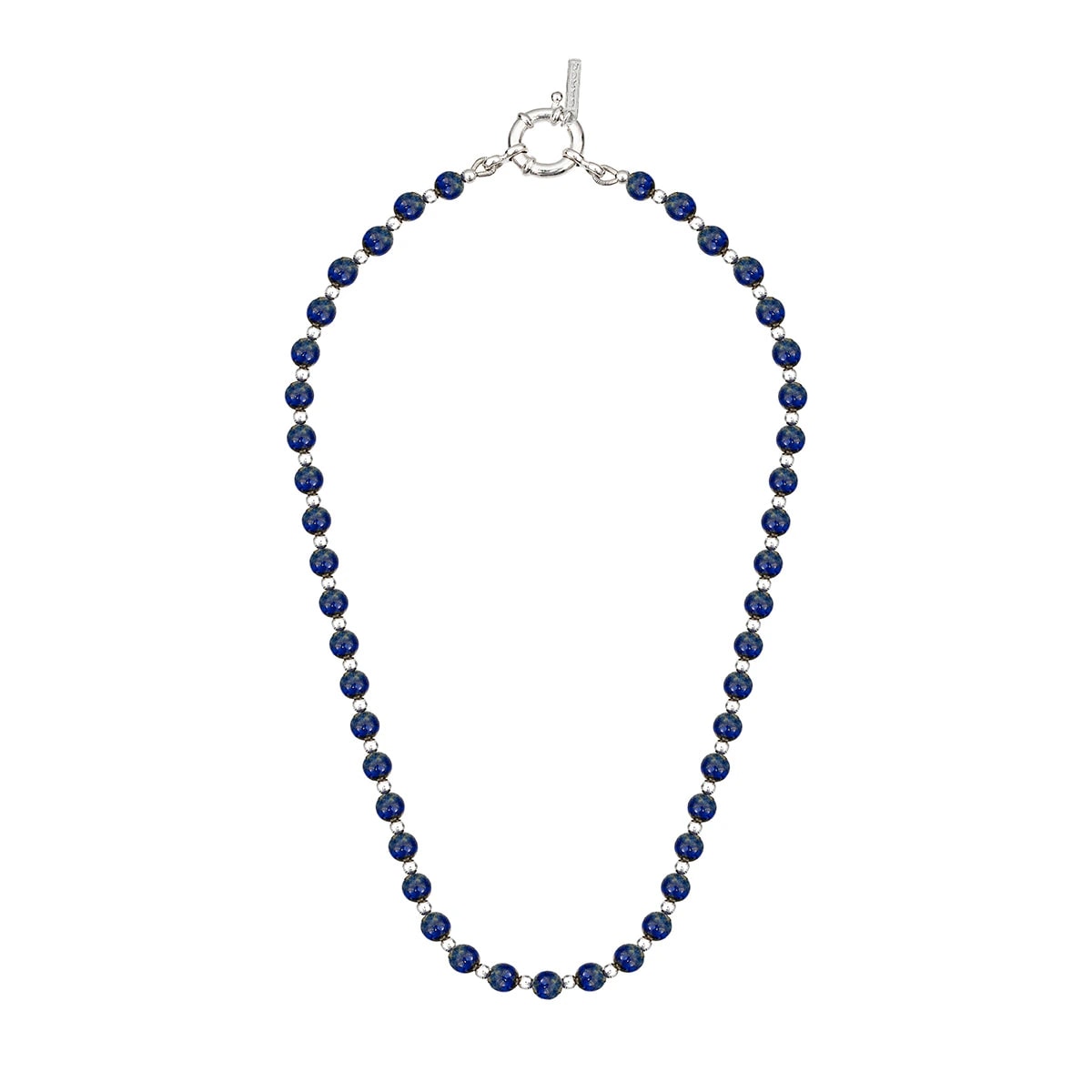 SAPPHIRE NECKLACE | COLLAR CON BALINES EN PLATA Y LAPISLÁZULI - imagen 1