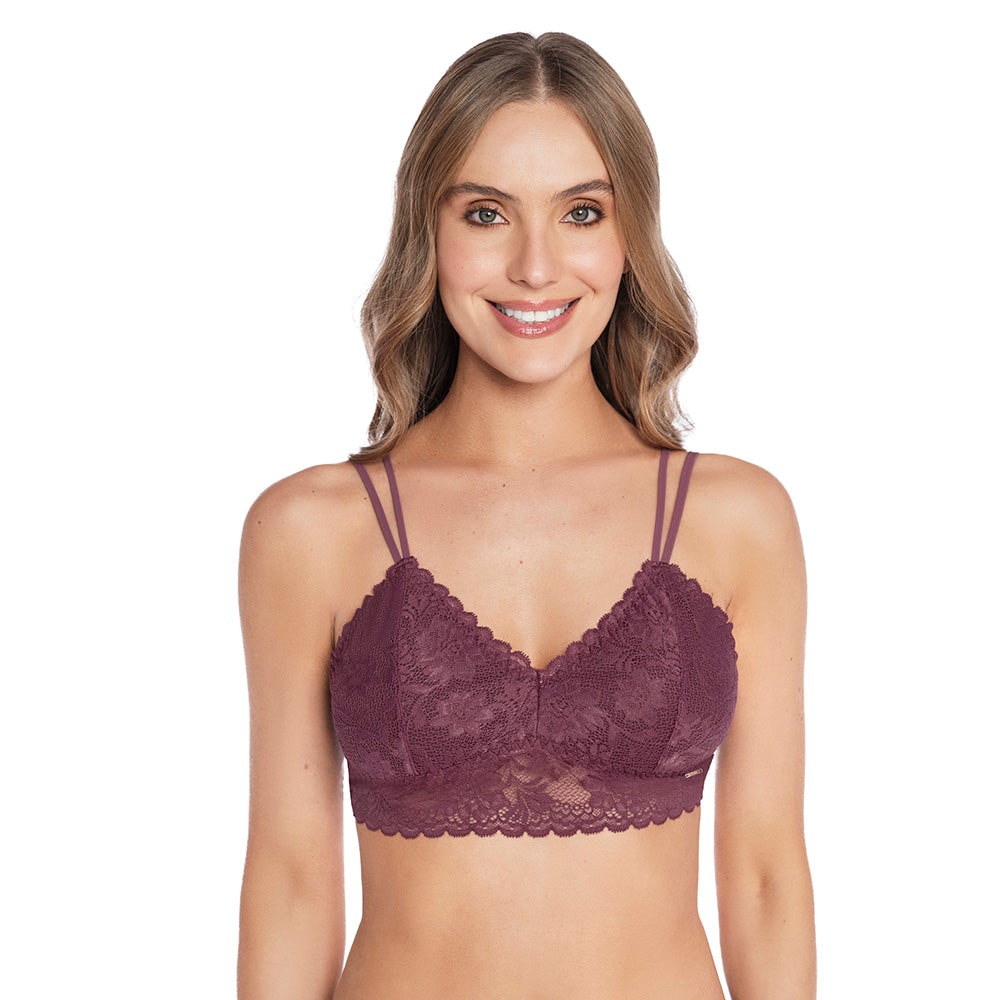 BRALETTE EN ENCAJE SIN ARO - imagen 1
