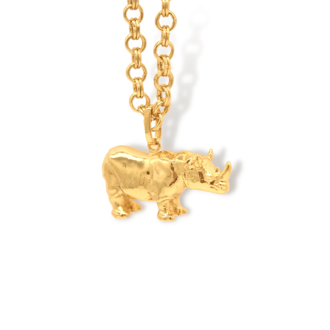 Cadena con rinoceronte - imagen 1
