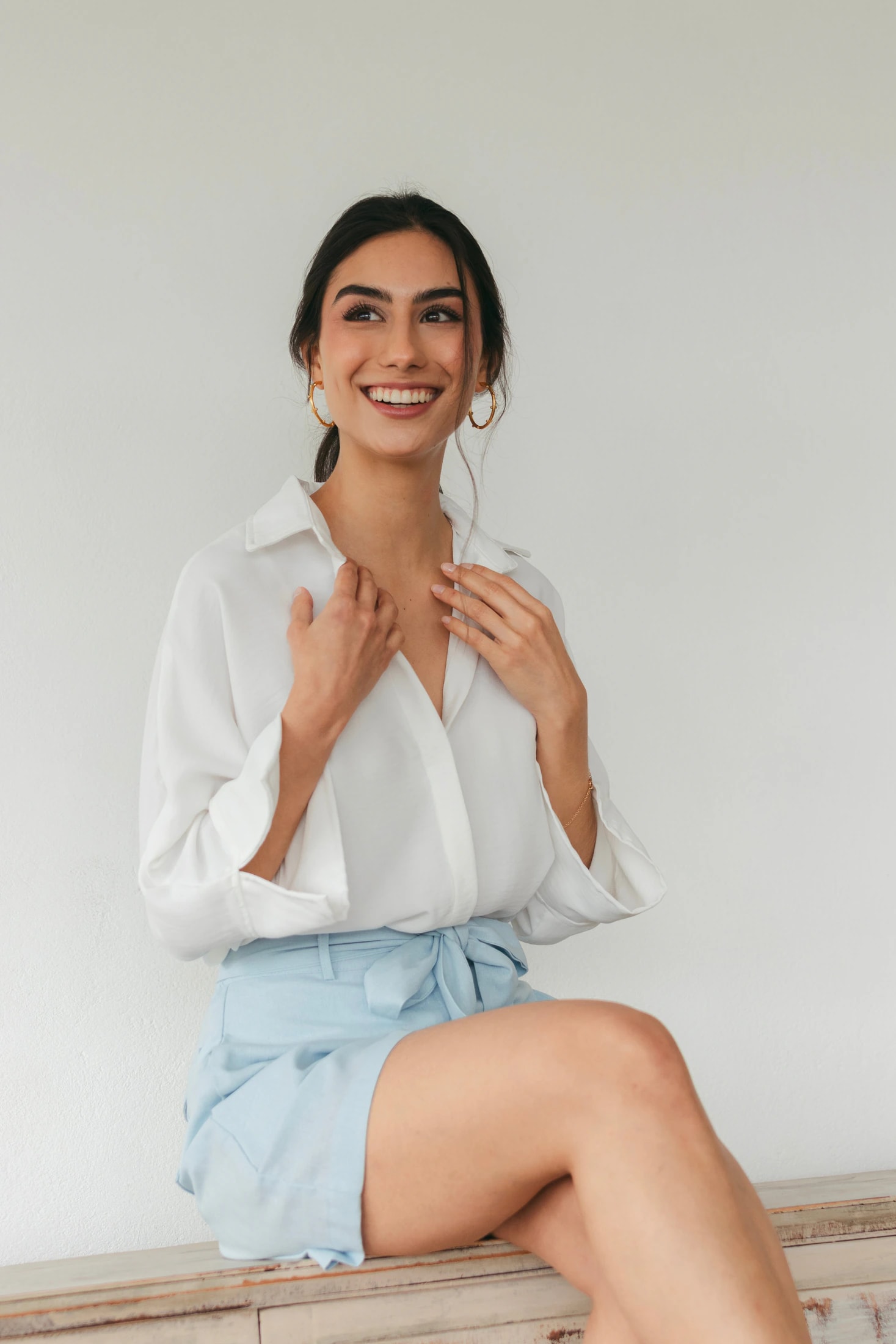 Amelia Blouse - Ivory - imagen 1