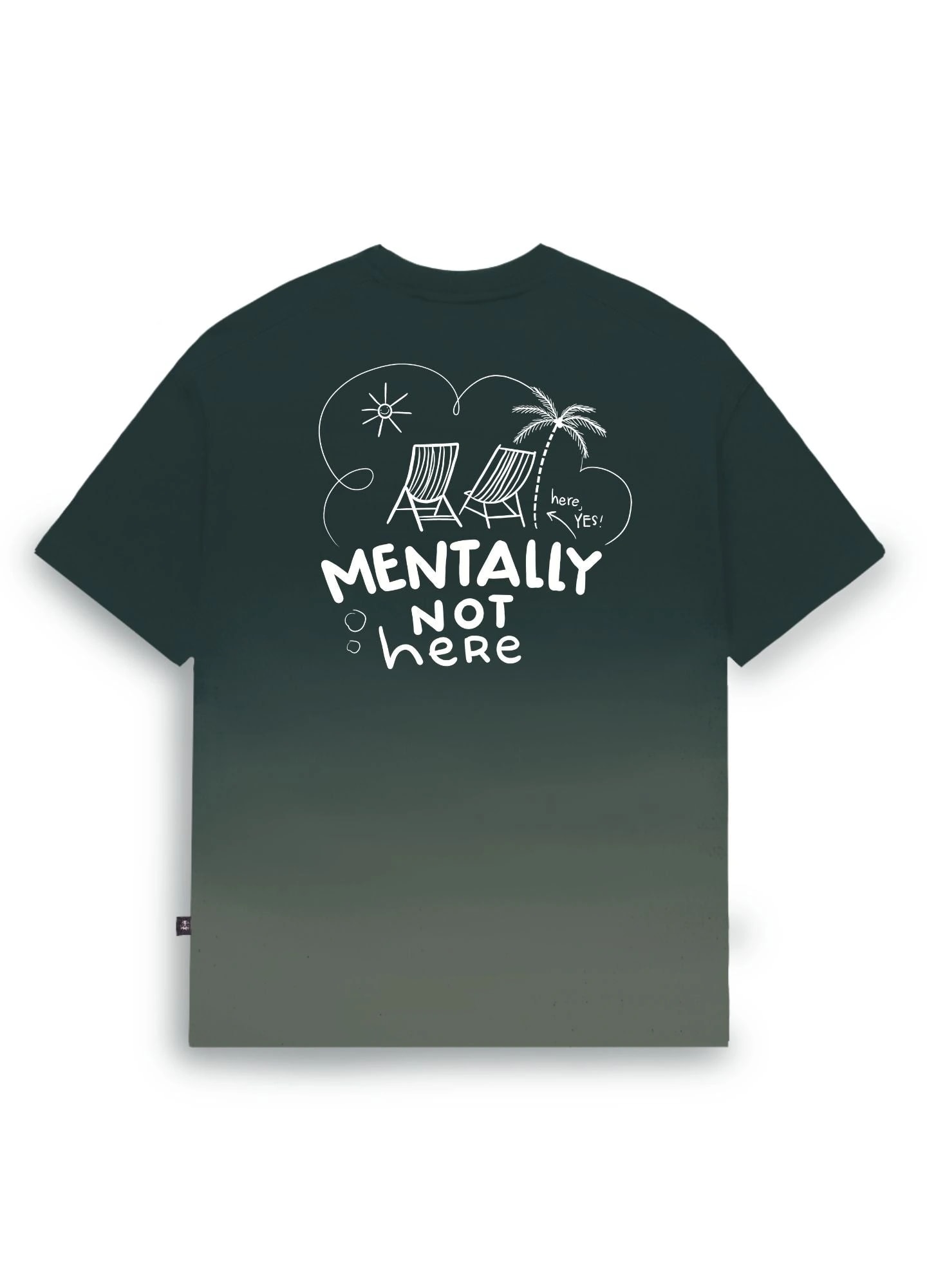 Mentally Not Here Boxy Fit - Verde Gradiente - imagen 1