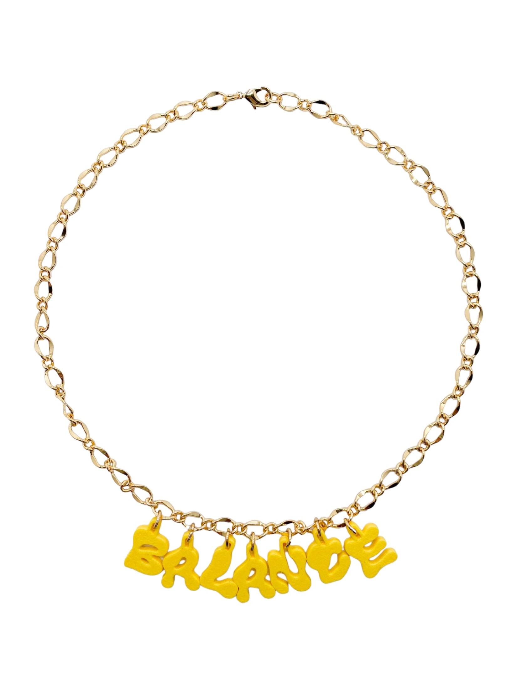3D custom necklace 7 letters - imagen 1