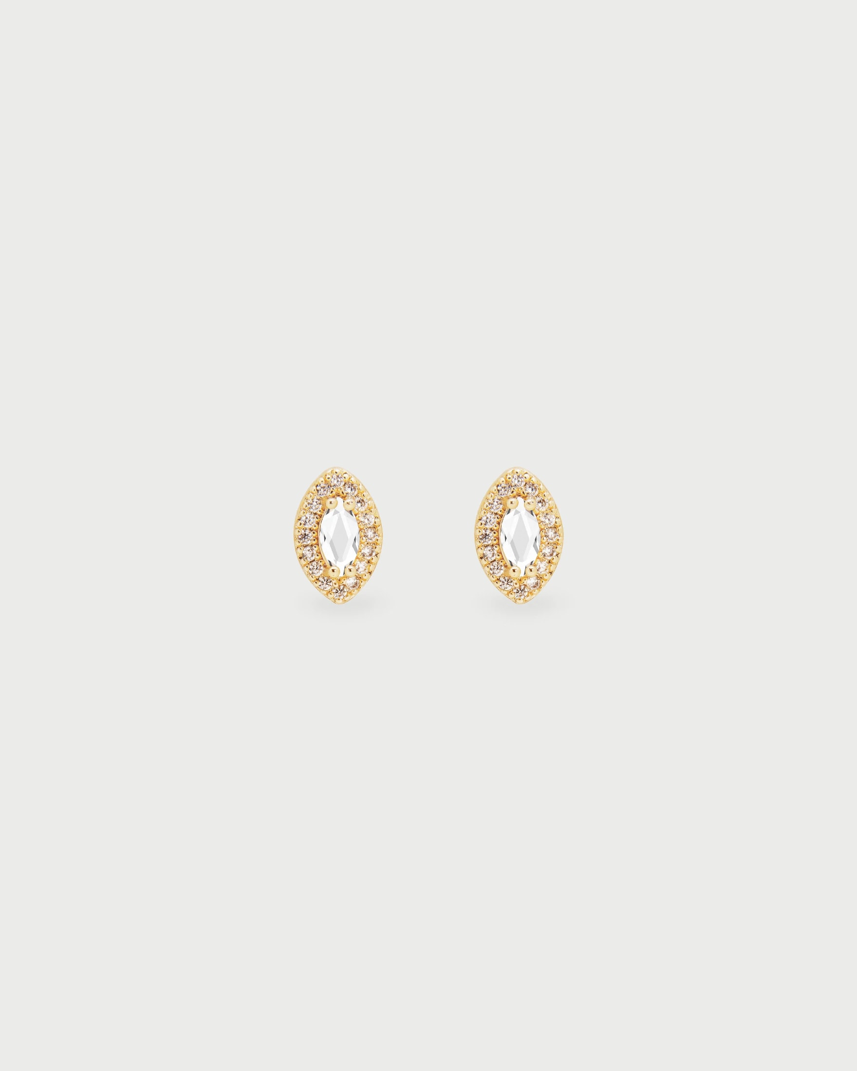 Aretes Oval Cristales - imagen 1