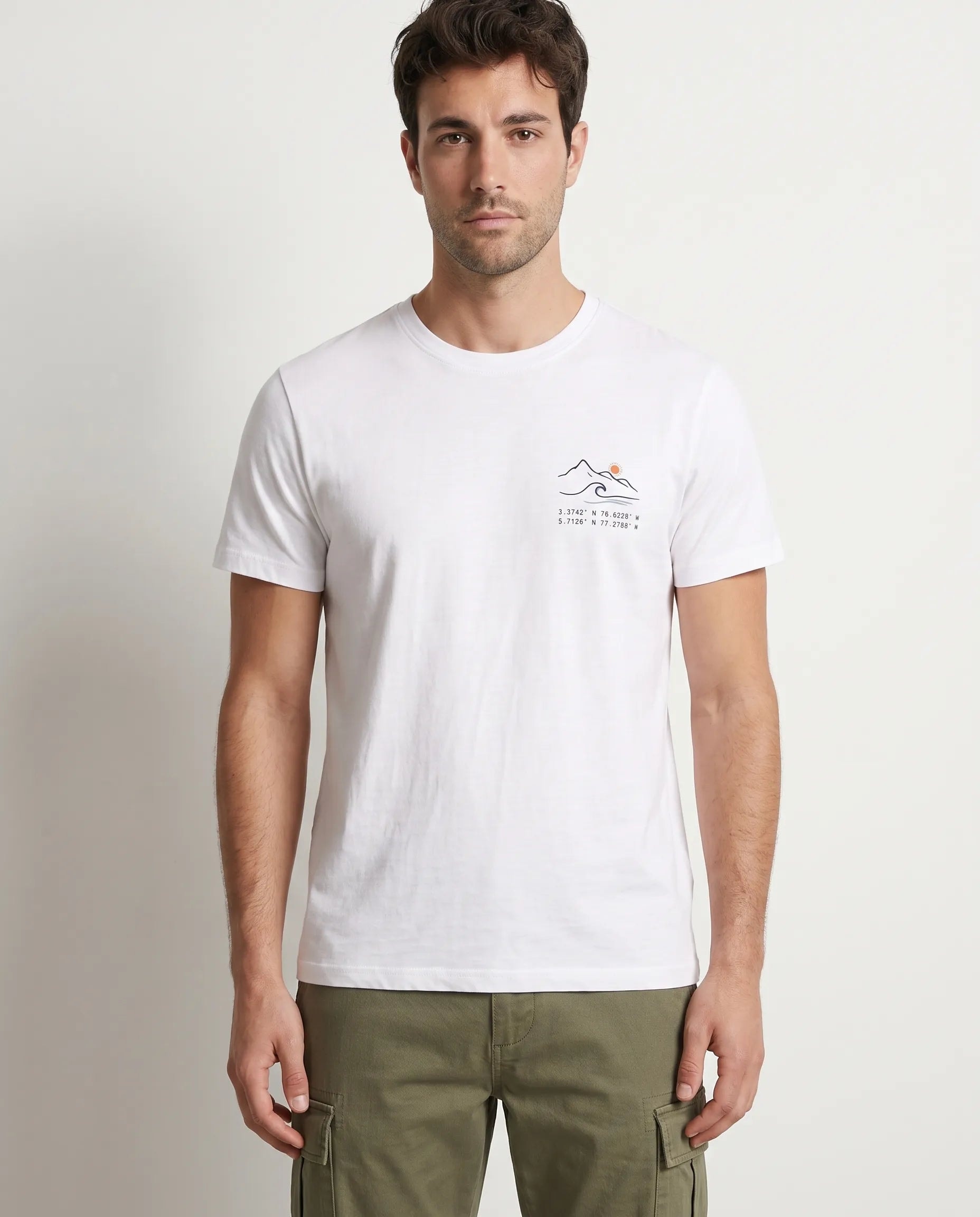 "Mountain to Sea" Graphic Organic Cotton Tee - imagen 1