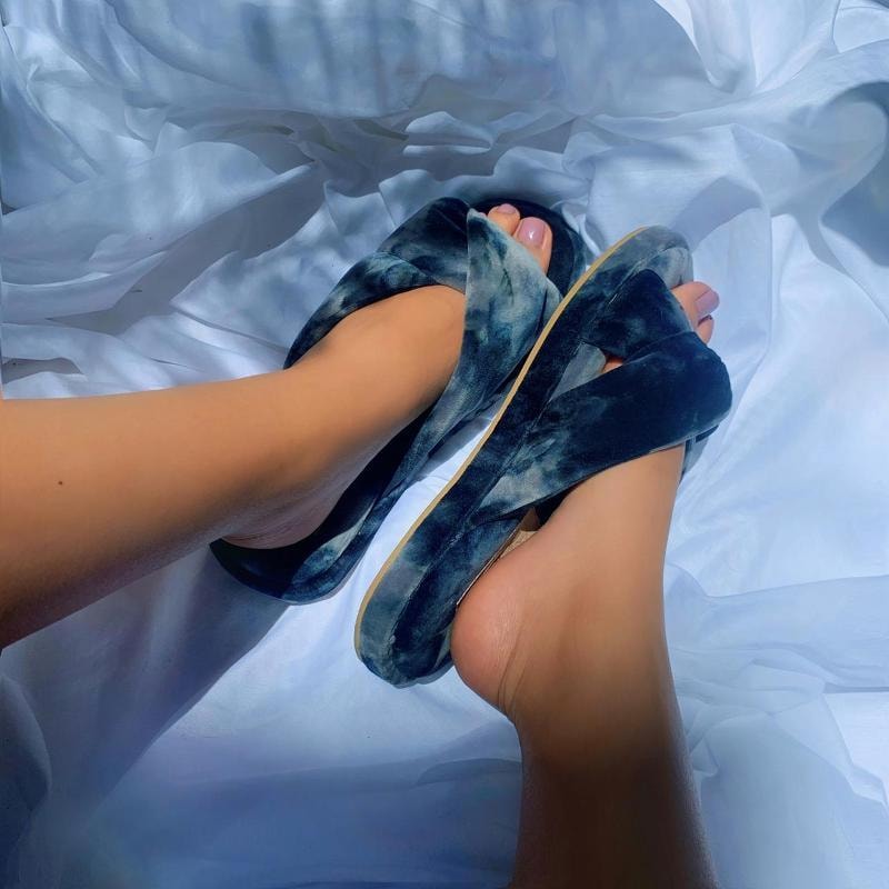 SANDALIA LABOHEME MARMOL AZUL - imagen 1