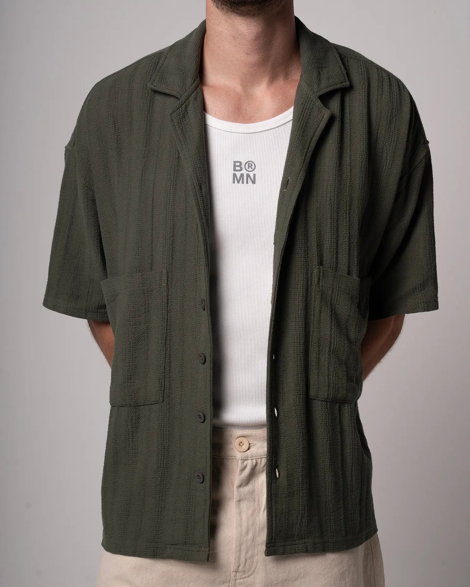 CAMISA OLIVE GREEN - imagen 1