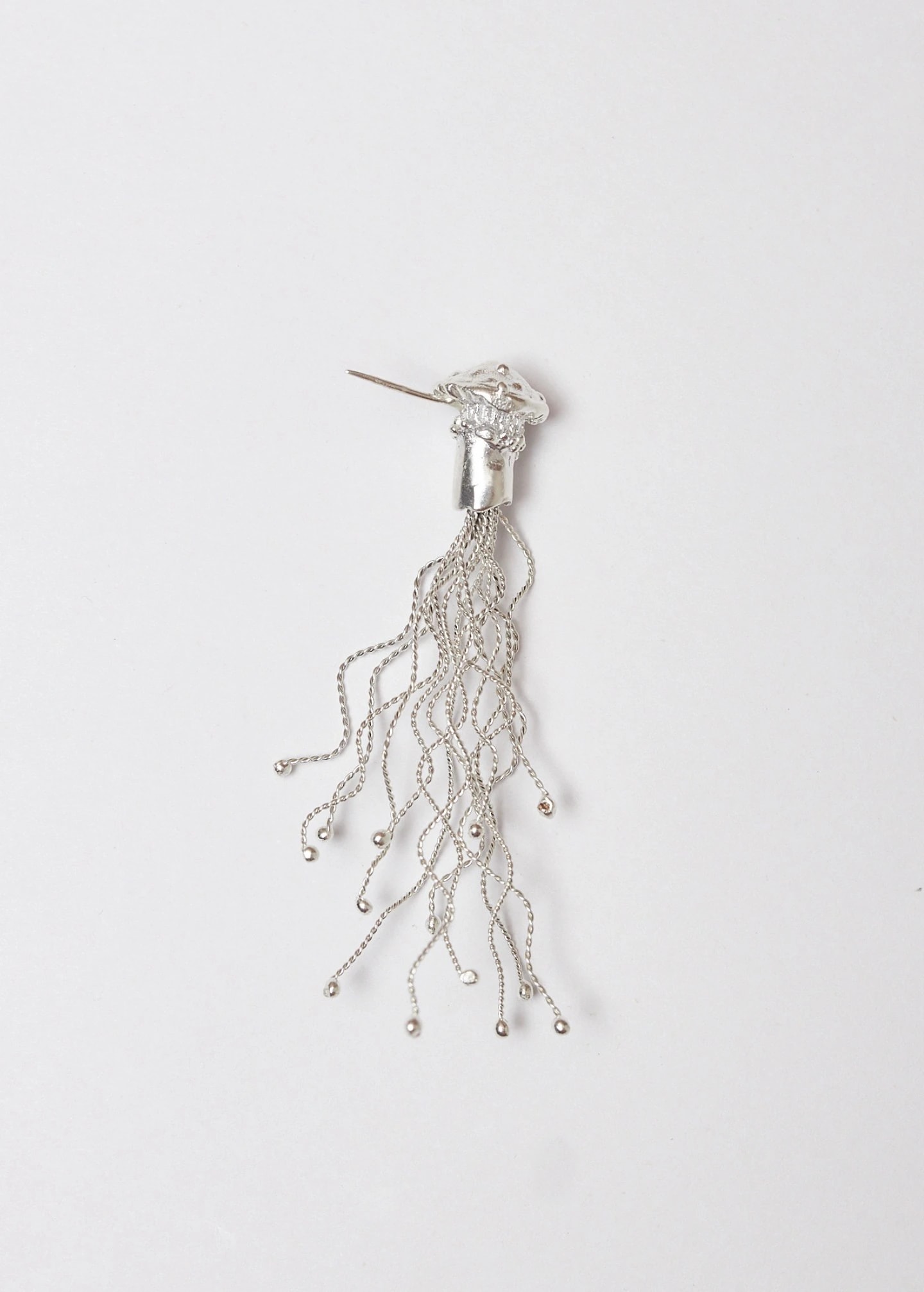 Arete broche micelios maxi plata - imagen 1