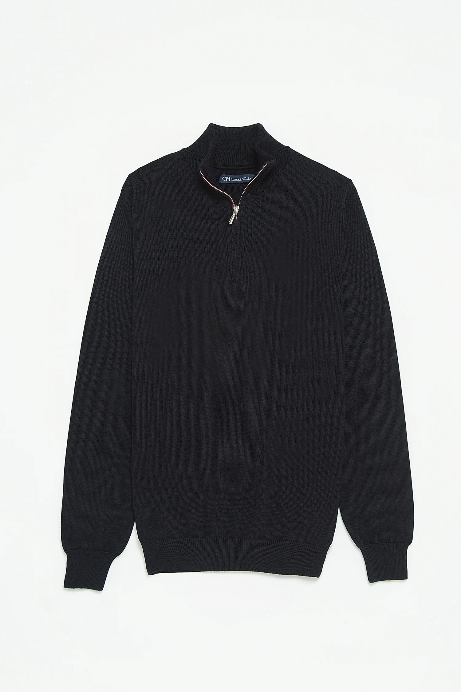 Saco Half Zip Algodón Azul Oscuro - imagen 1