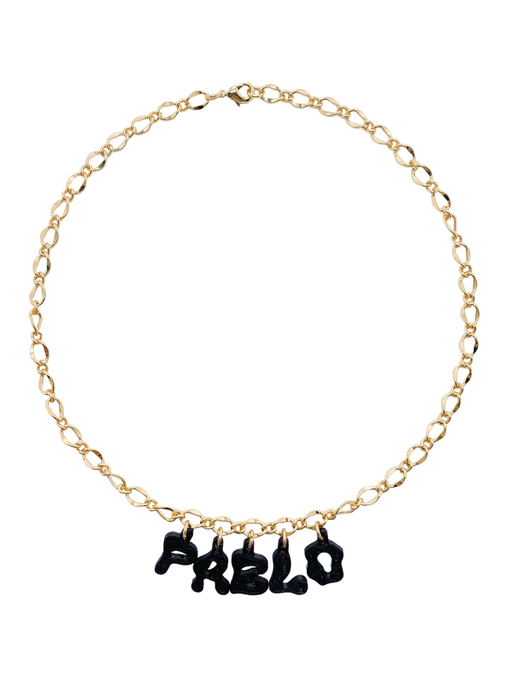 3D custom necklace 5 letters - imagen 1