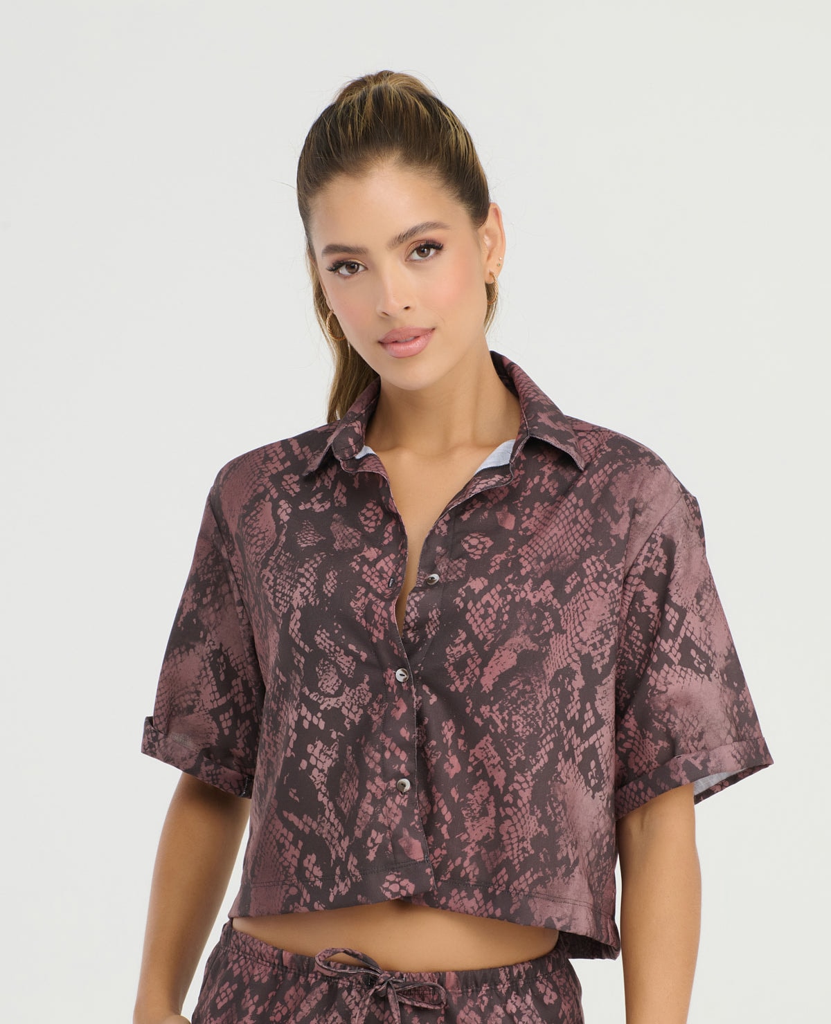 Camisa de Botones | Silueta Amplia | Manga Corta - imagen 1