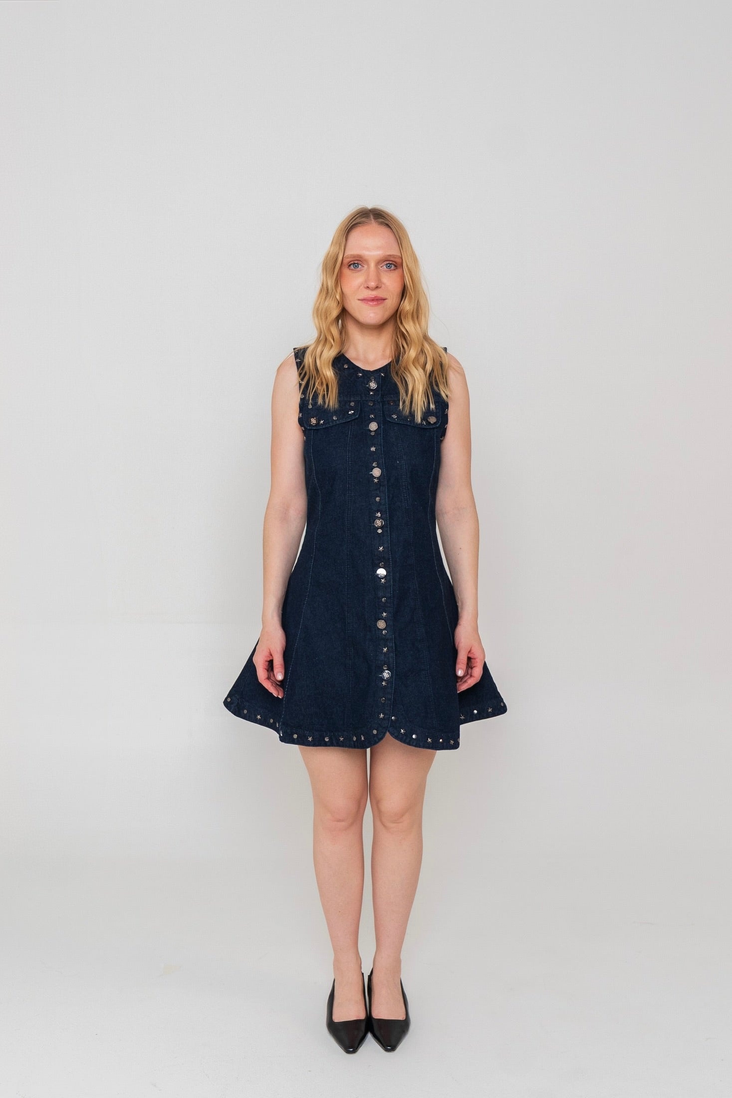 Cosmic Denim Dress - imagen 1