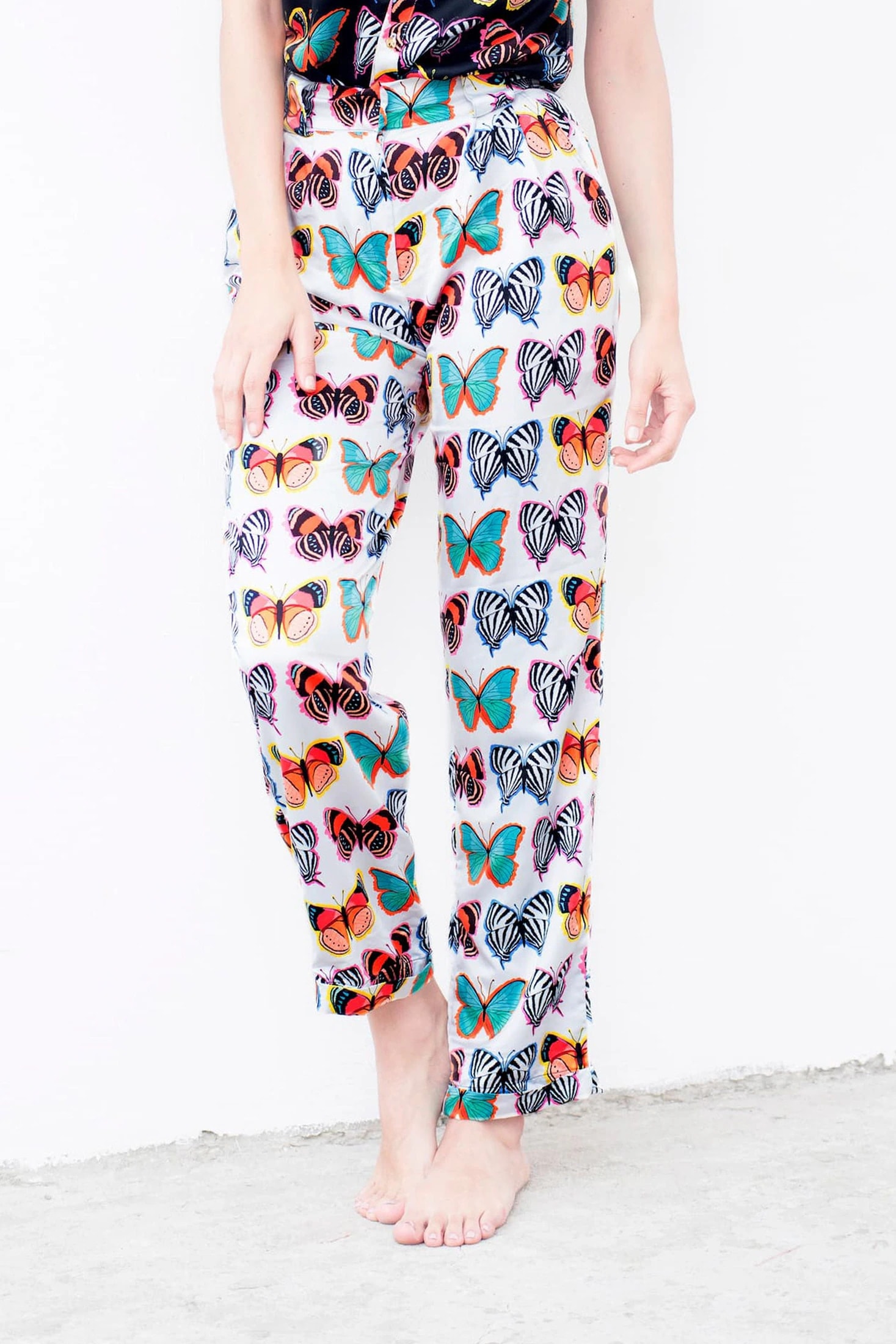 Pantalón Tierra de Mariposas Blanco - imagen 1
