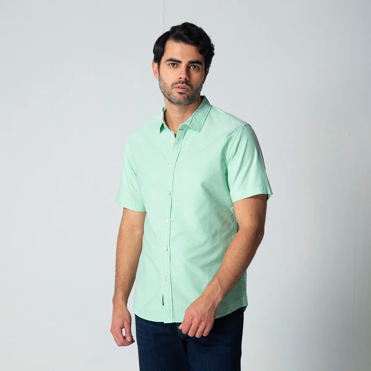Camisa Slim Manga Corta Royal - imagen 1