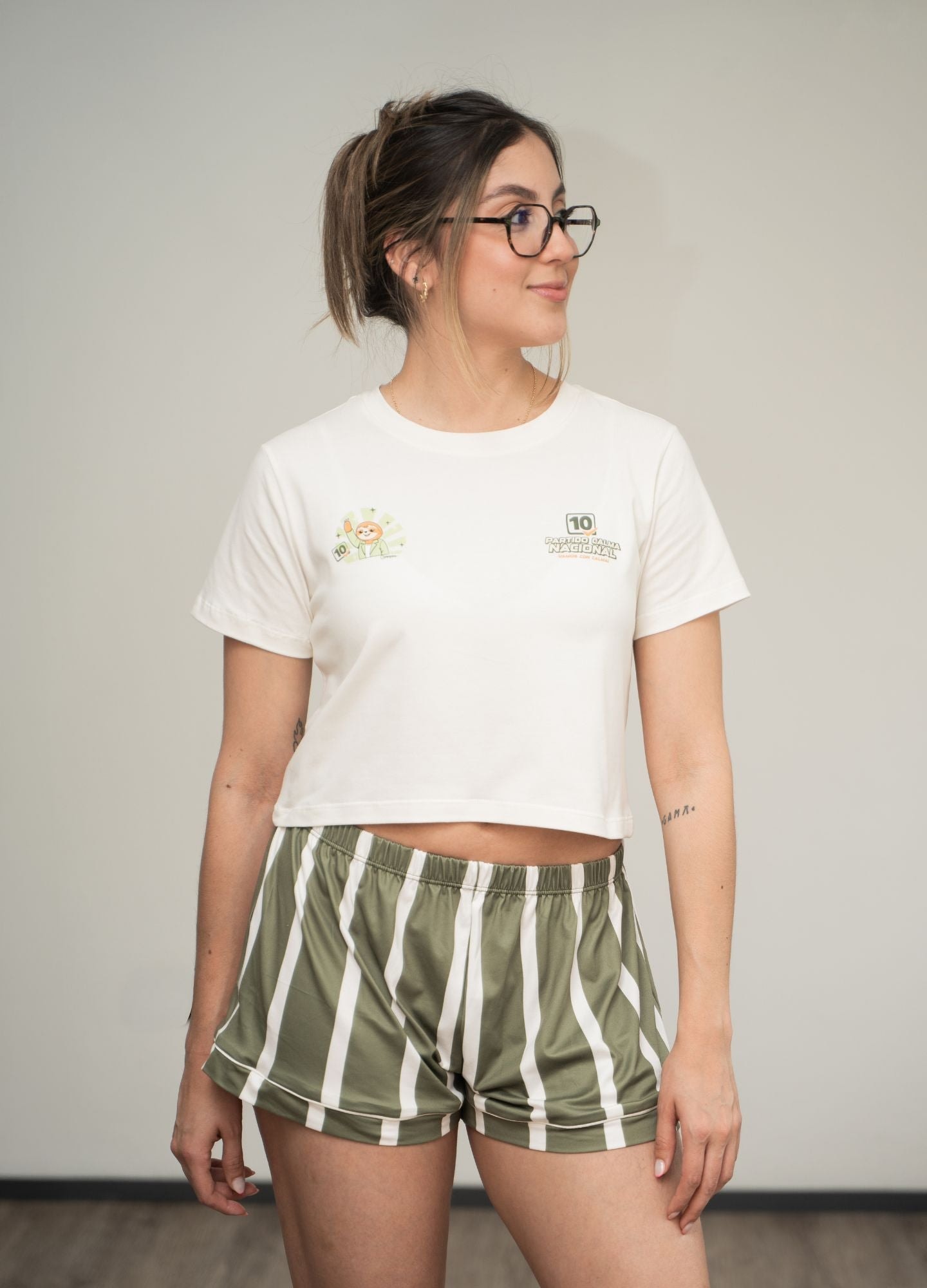 Conjunto Short Calma Nacional - Verde - imagen 1