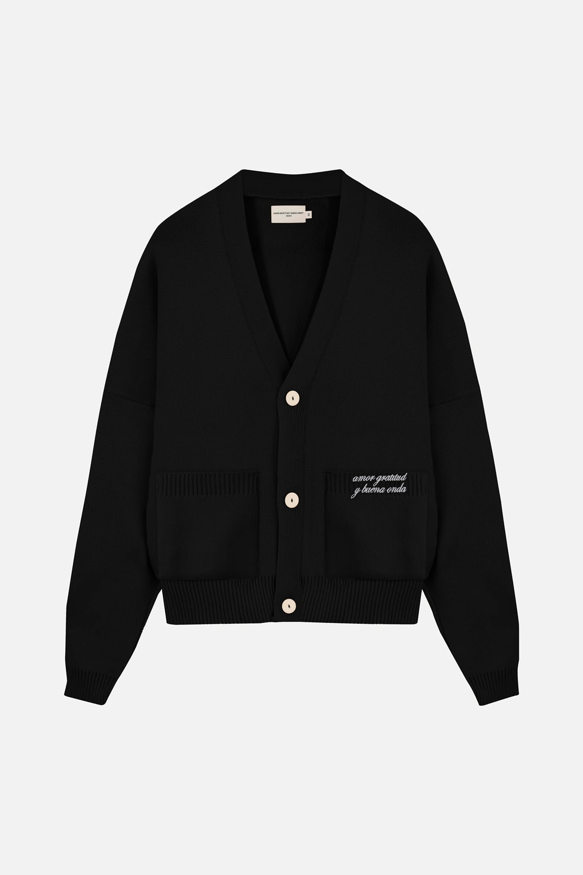 SIGNATURE CARDIGAN BLACK - imagen 1