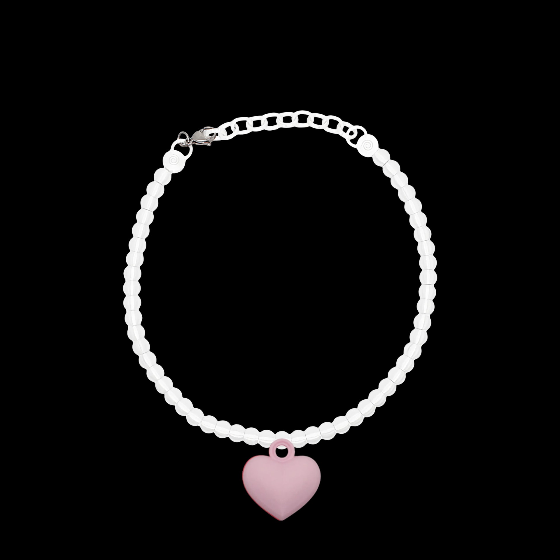 COLLAR CON CADENA DE PERLAS Y DIJE DE RELICARIO - imagen 1