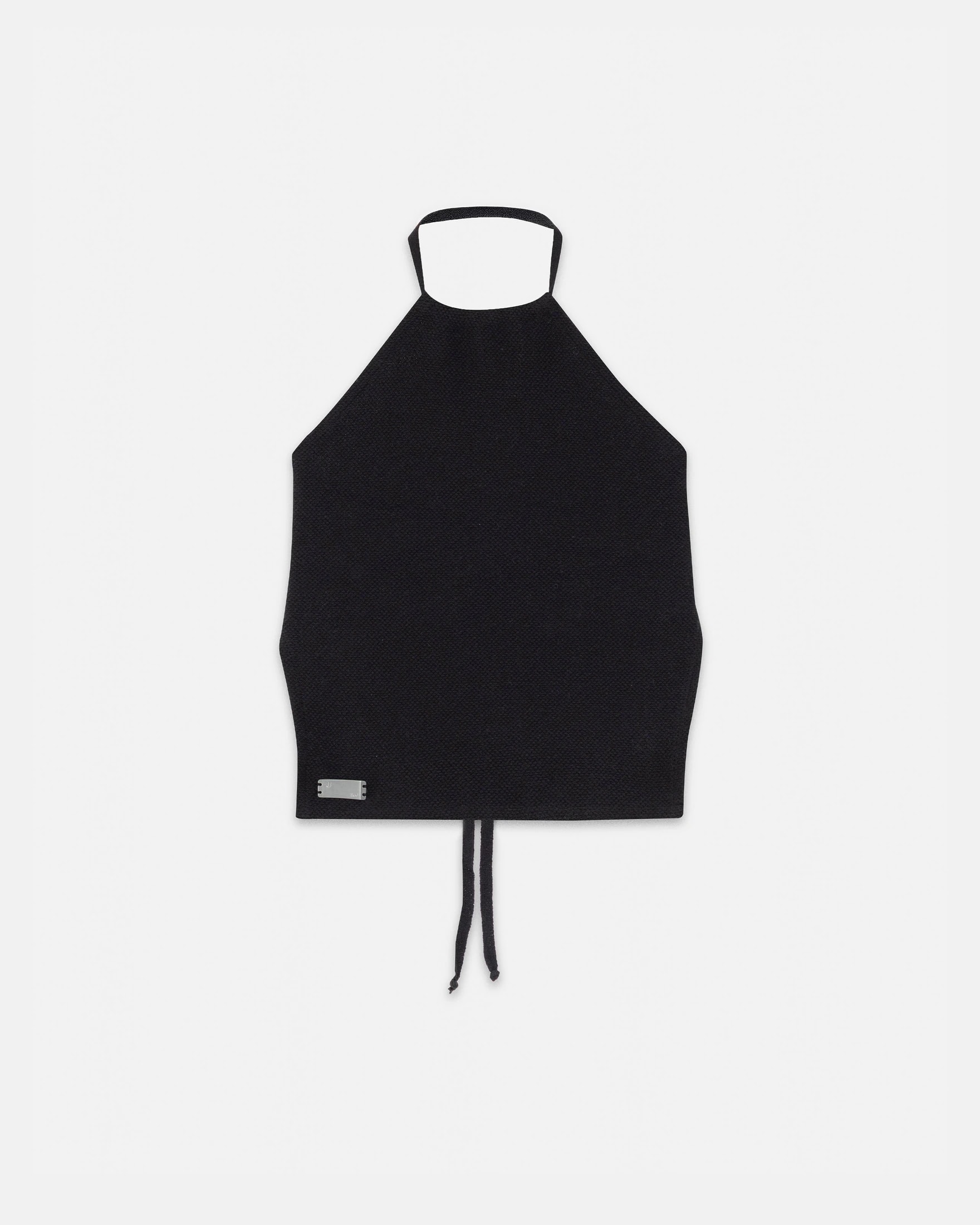W Basics Knit Strap Top Black - imagen 1