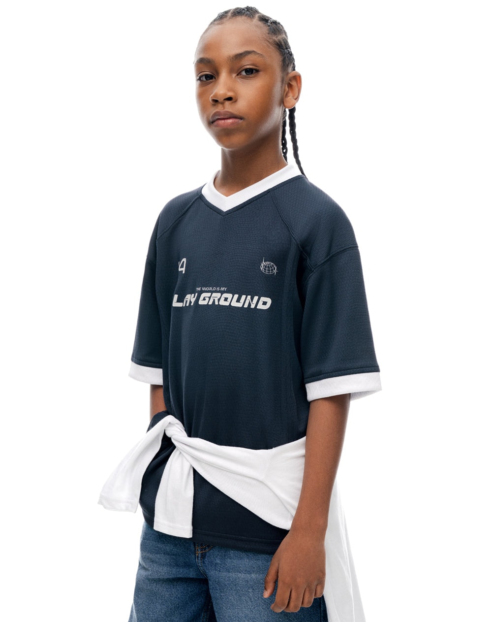 Camiseta regular manga corta azul niño - imagen 1