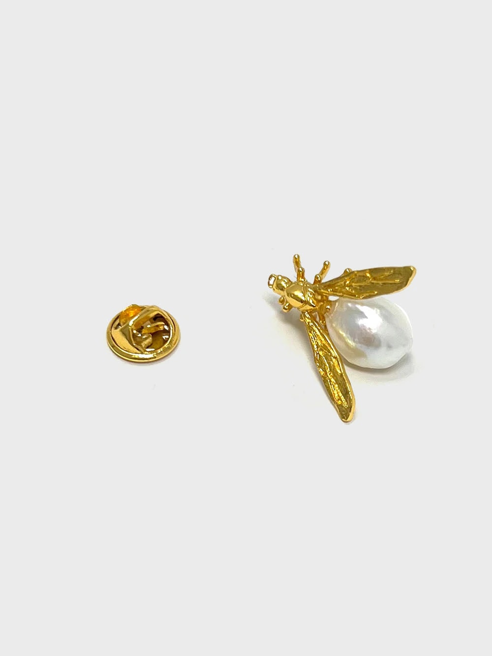 Broche Hormiga perla dorada - imagen 1