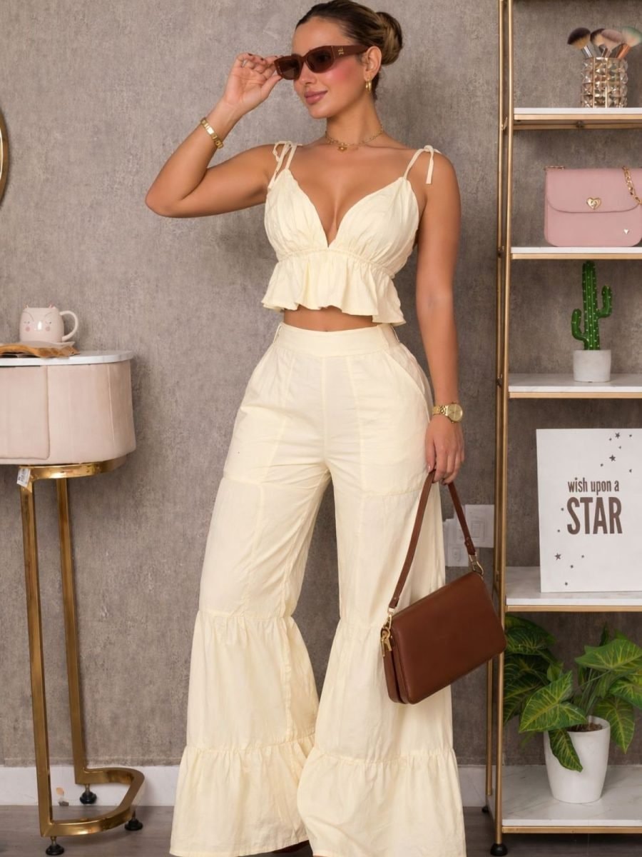 Set Pantalón dominicana (mantequilla) - imagen 1
