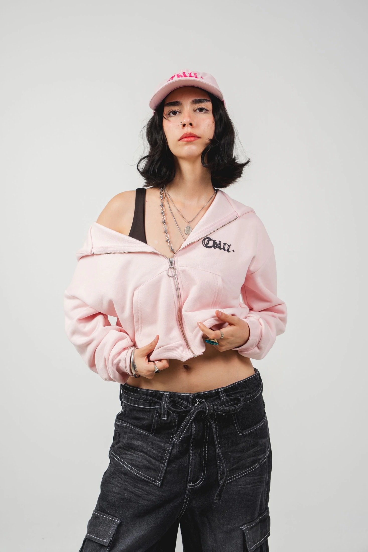 Hoodie femenino chill pink - imagen 1