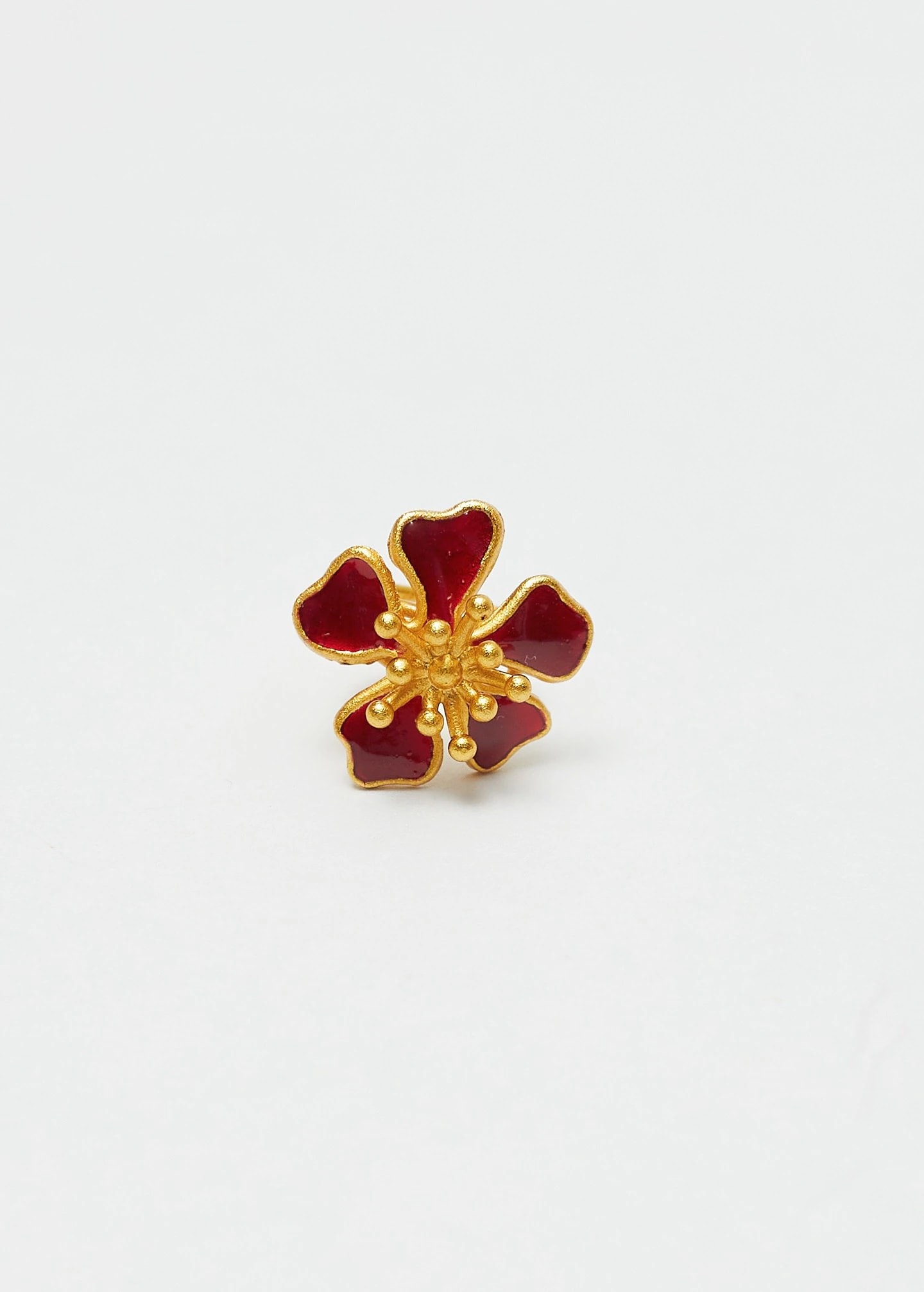 Earcuff Aurora mini rojo vino - imagen 1