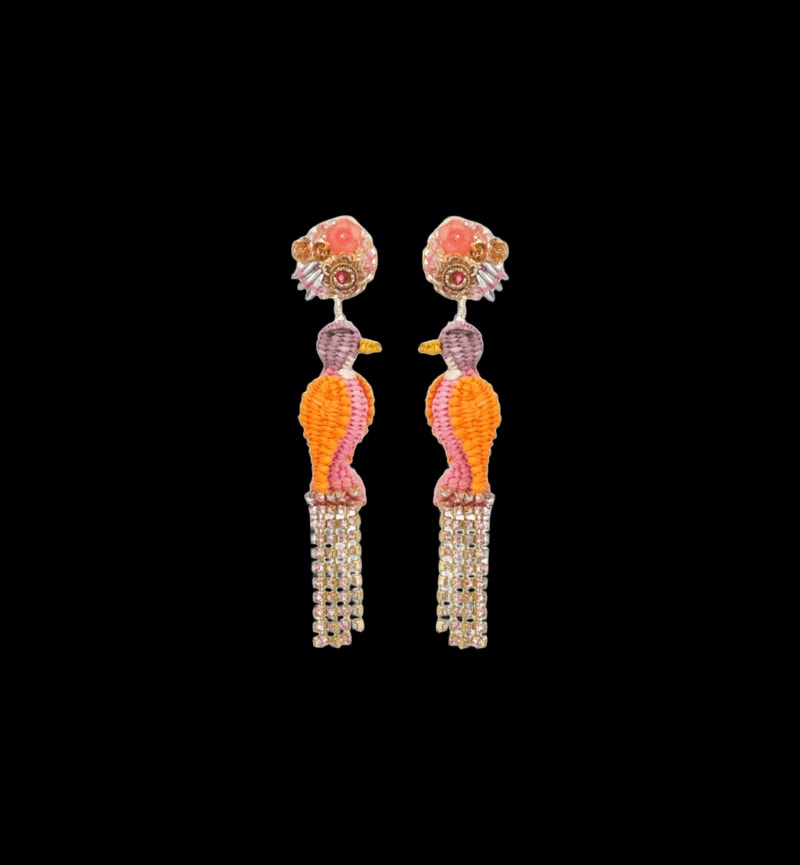 Aretes Loro Real - imagen 1