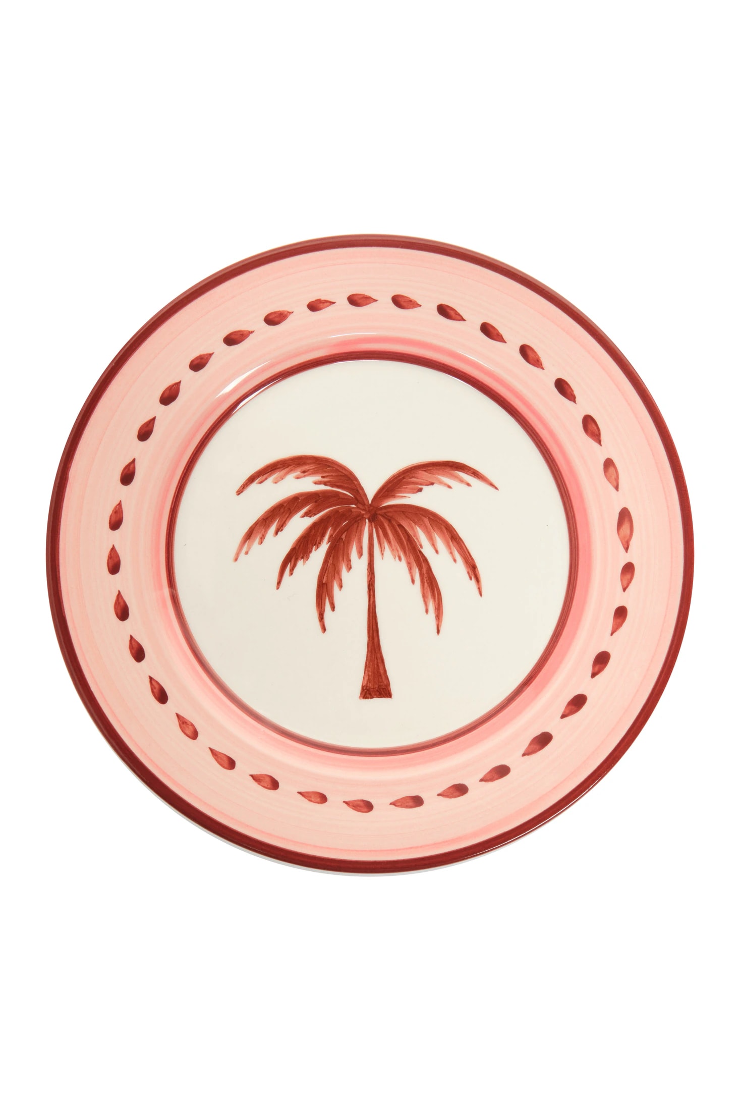JDD Palm Salad Plate / Soft Pink - imagen 1