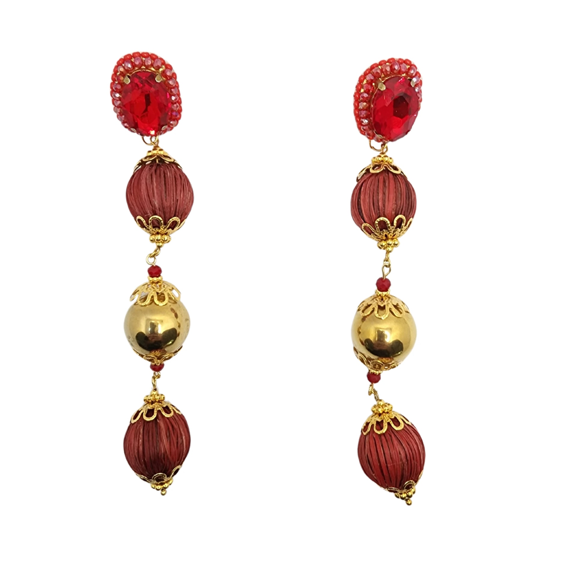 Earth Seeds Long Earrings - imagen 1