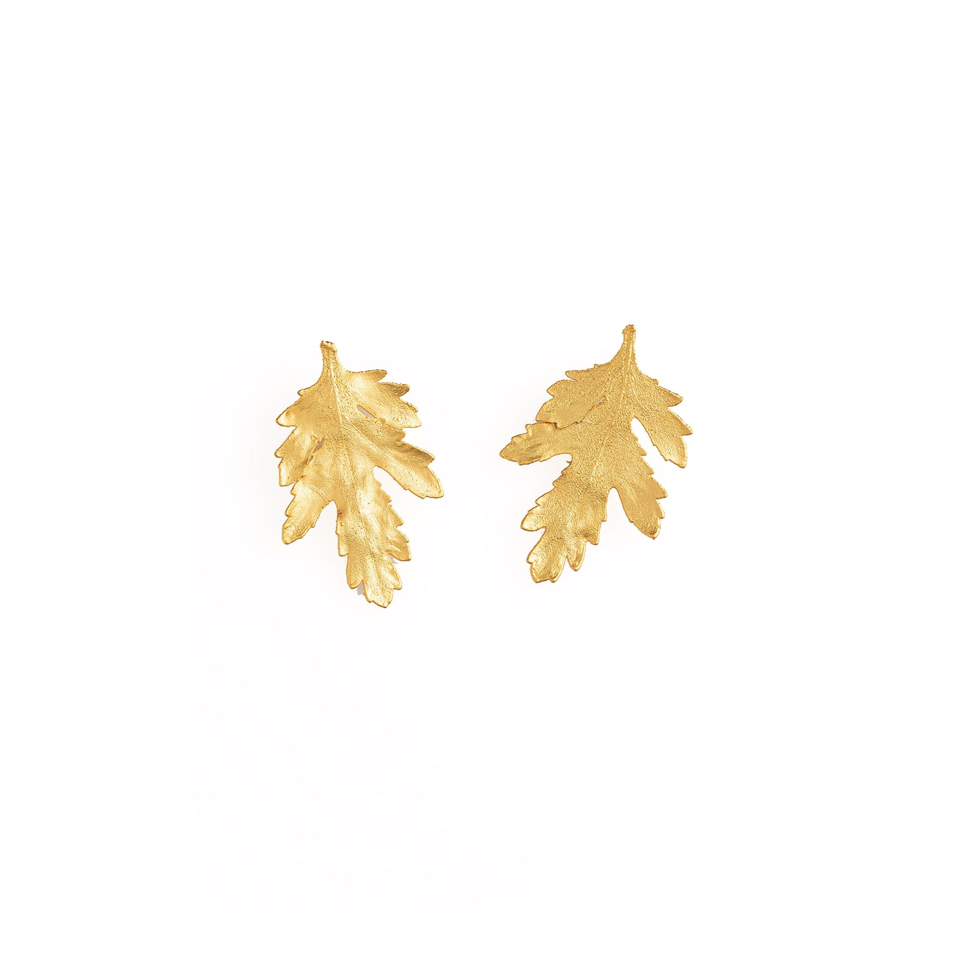ARETES HOJAS DE CRISANTEMO - imagen 1