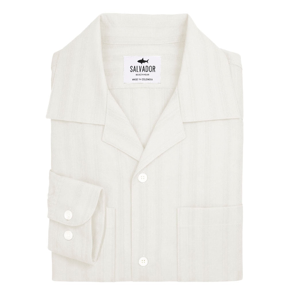 GUAYABERA BOLSILLOS BLANCA - imagen 1