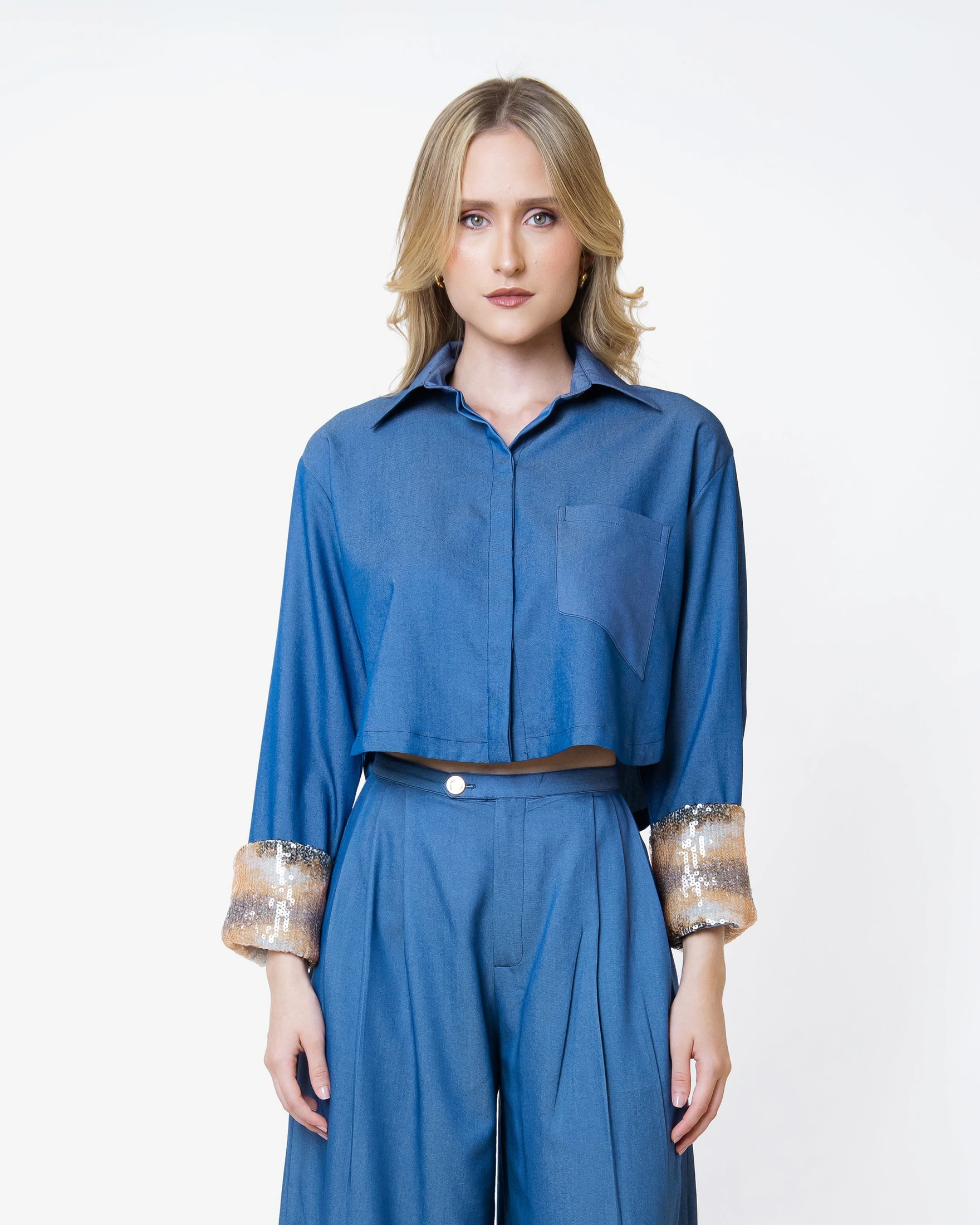 Blue Twist Shirt - imagen 1