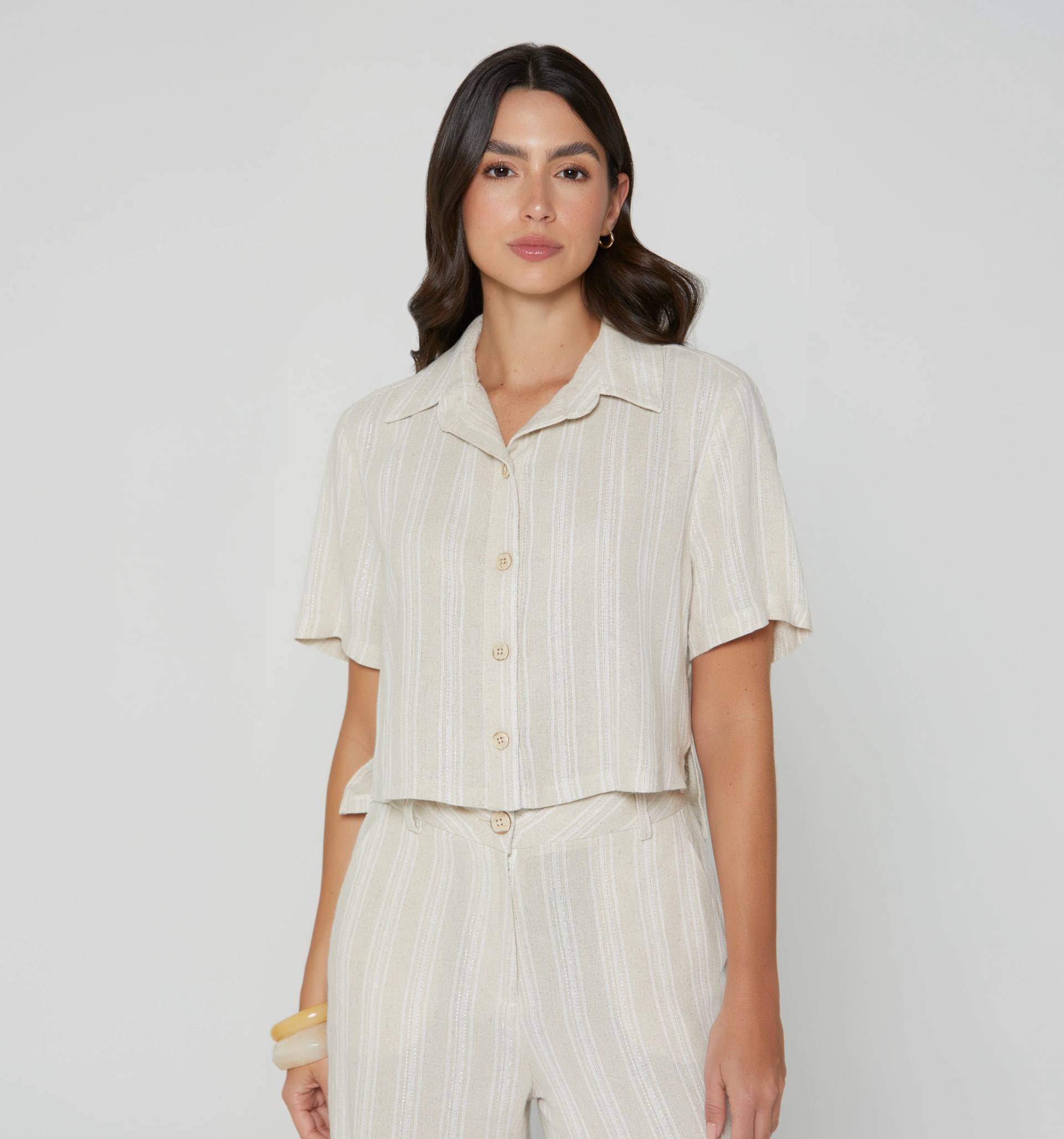 Blusa boxy manga corta - imagen 1