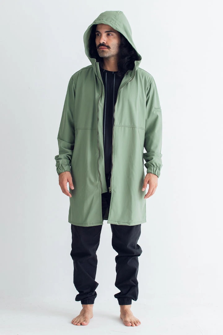 Chaqueta para lluvia verde - imagen 1