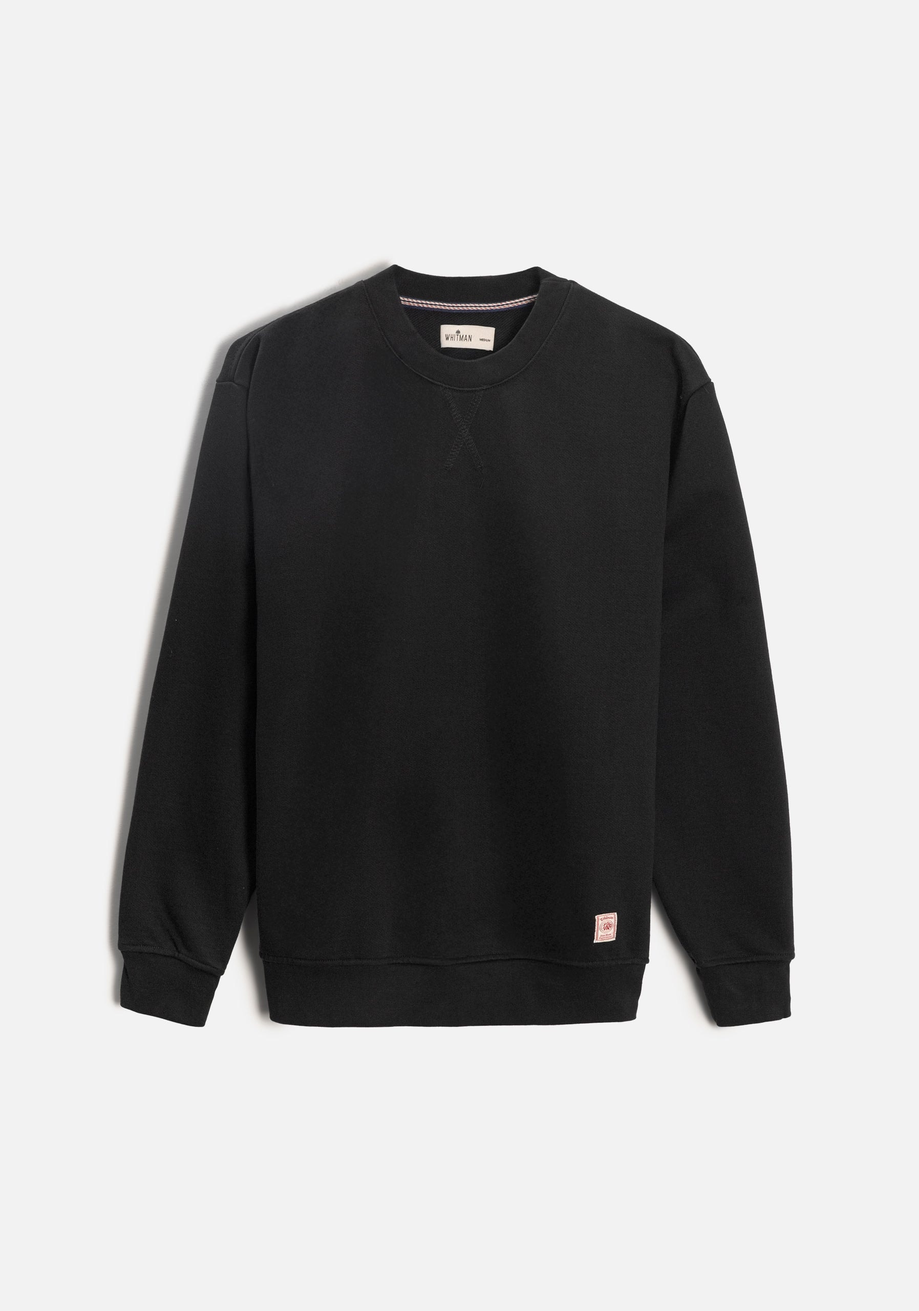 Buzo H Crew Neck Unicolor Negro - imagen 1
