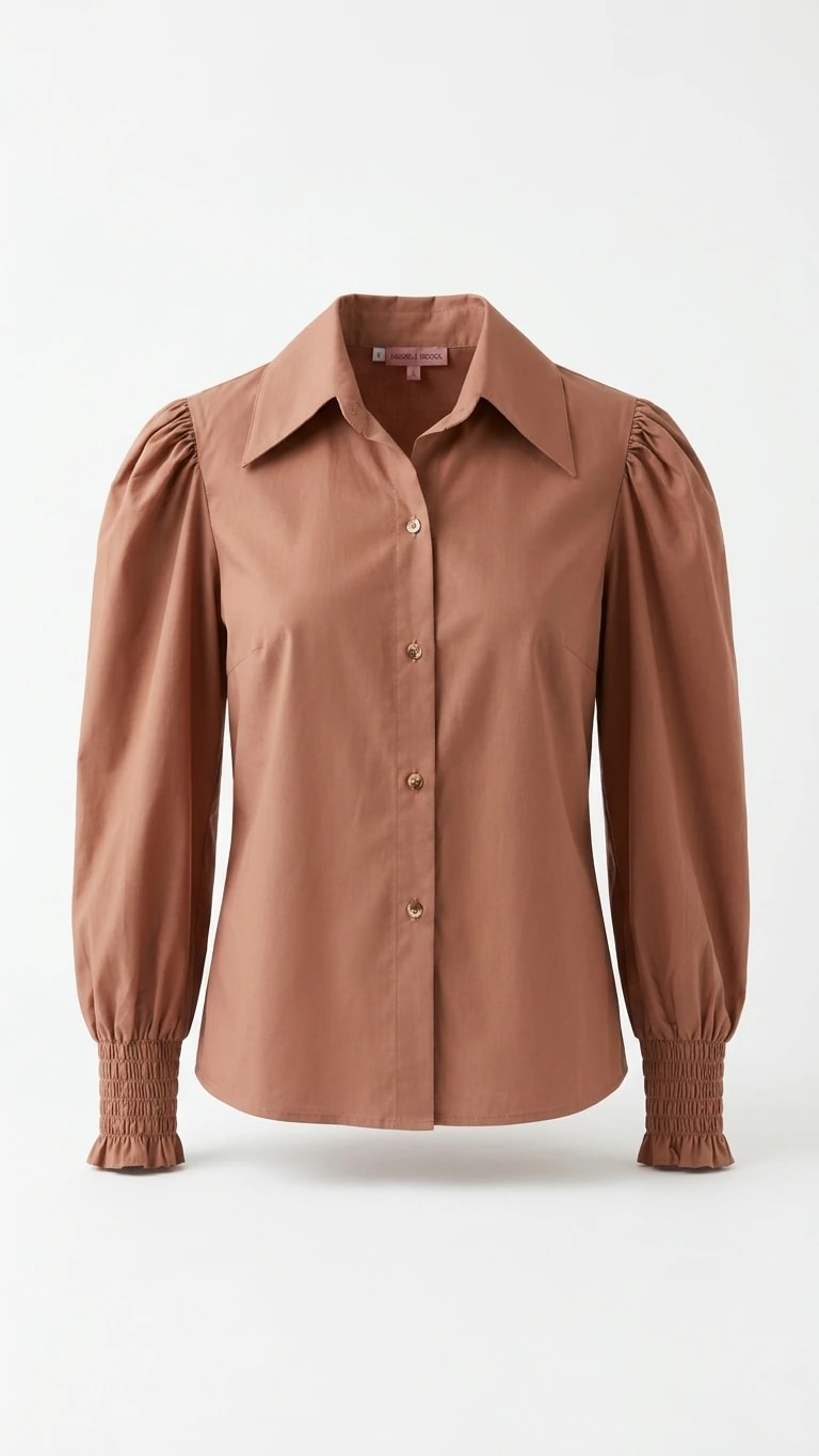 AMELIA BLOUSE CAMEL - imagen 1