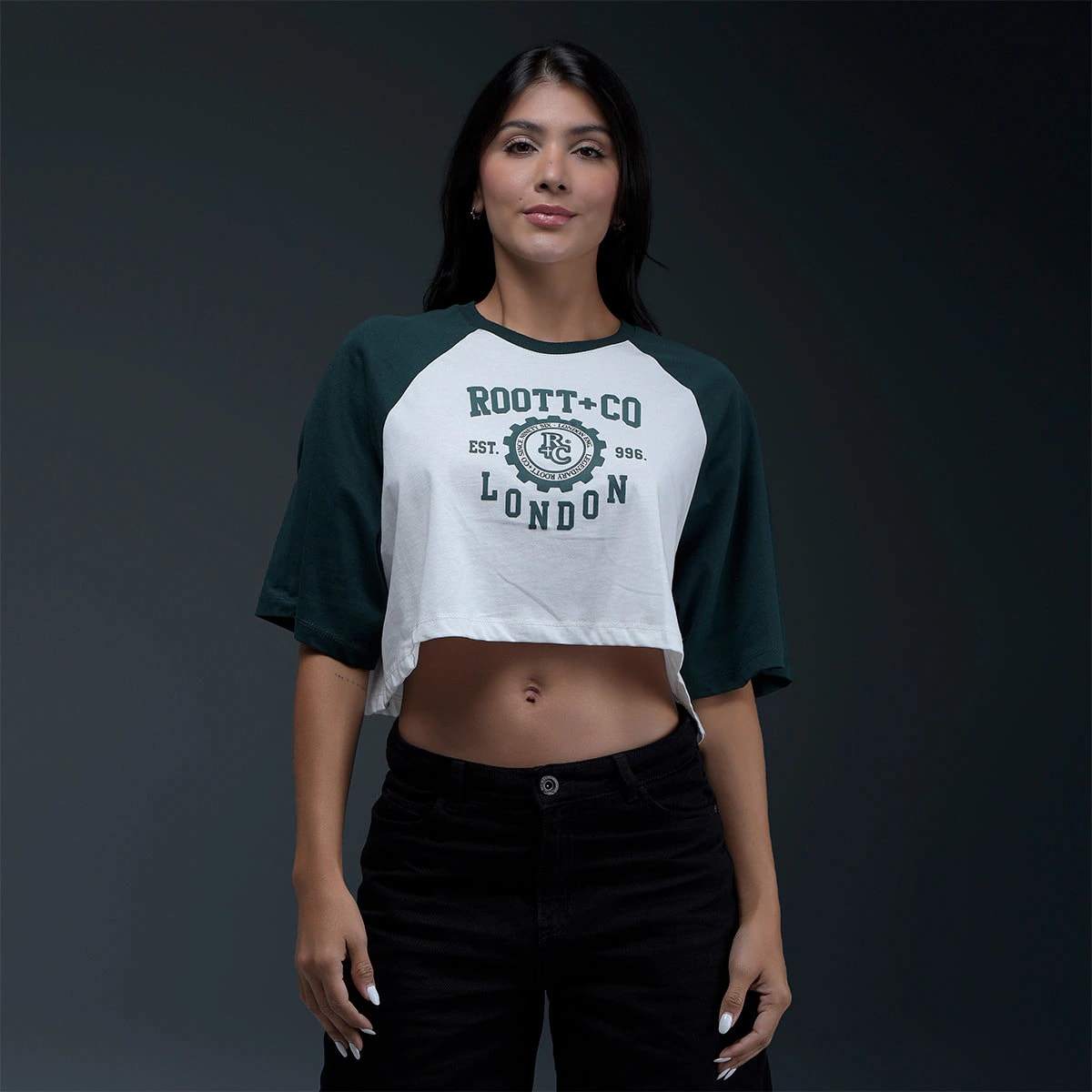 Camiseta Oversize Blanca Verde - imagen 1