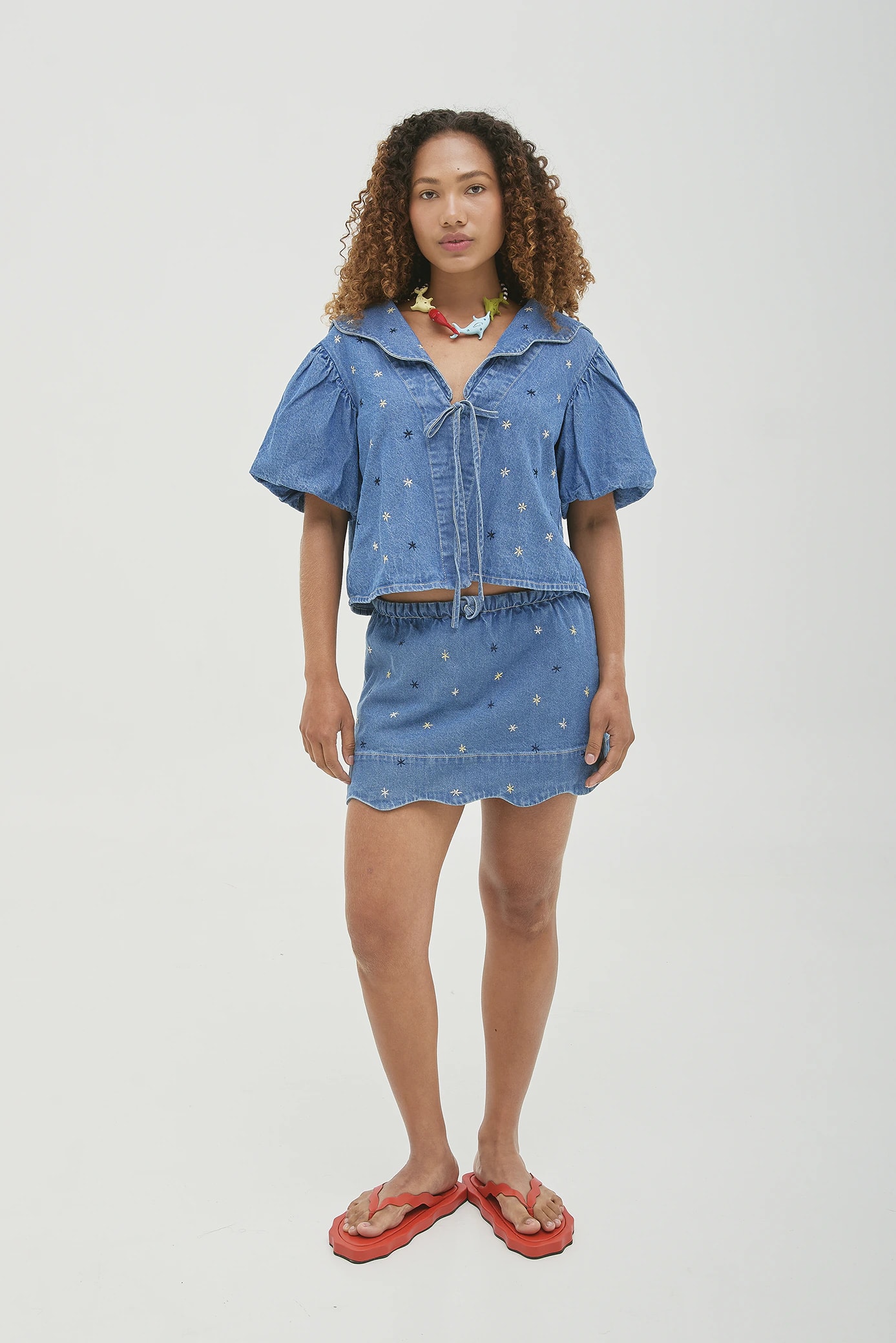 Falda Short Marea Denim - imagen 1