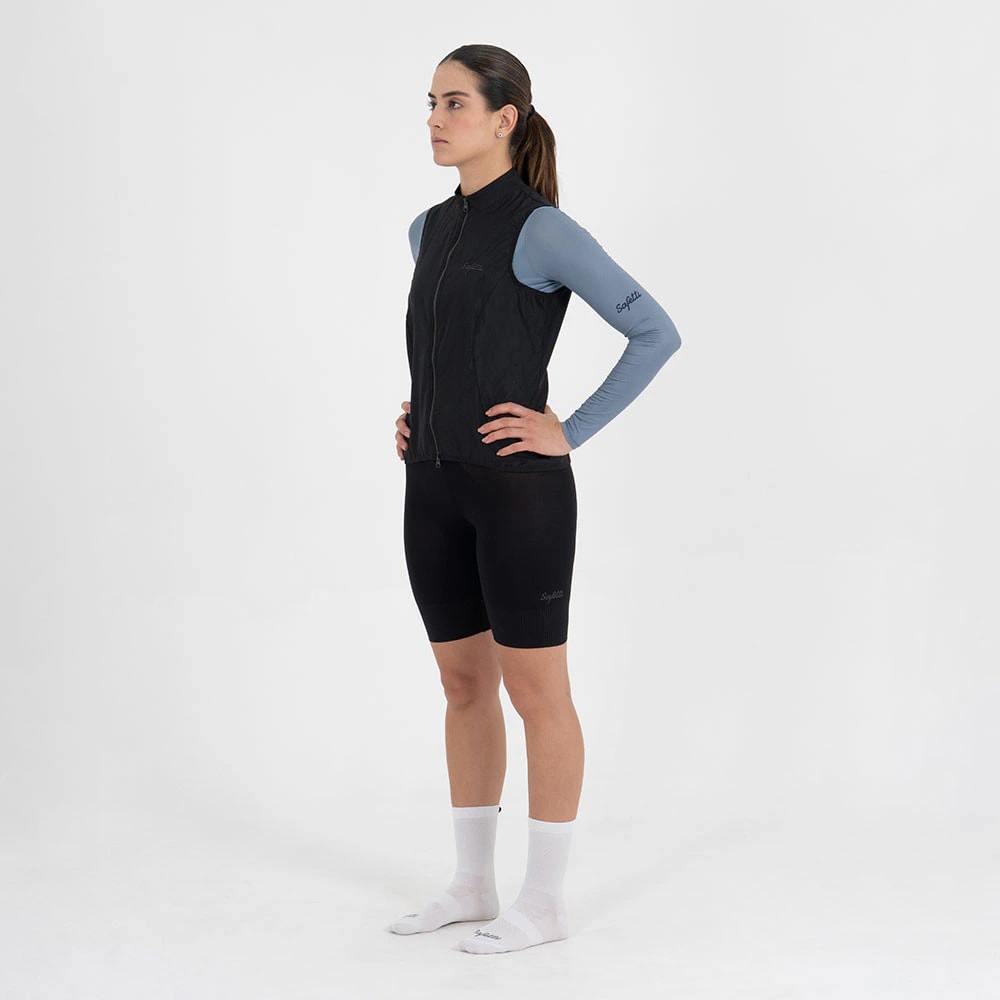 CHALECO CICLISMO NAPOLI NERO PARA MUJER - imagen 1
