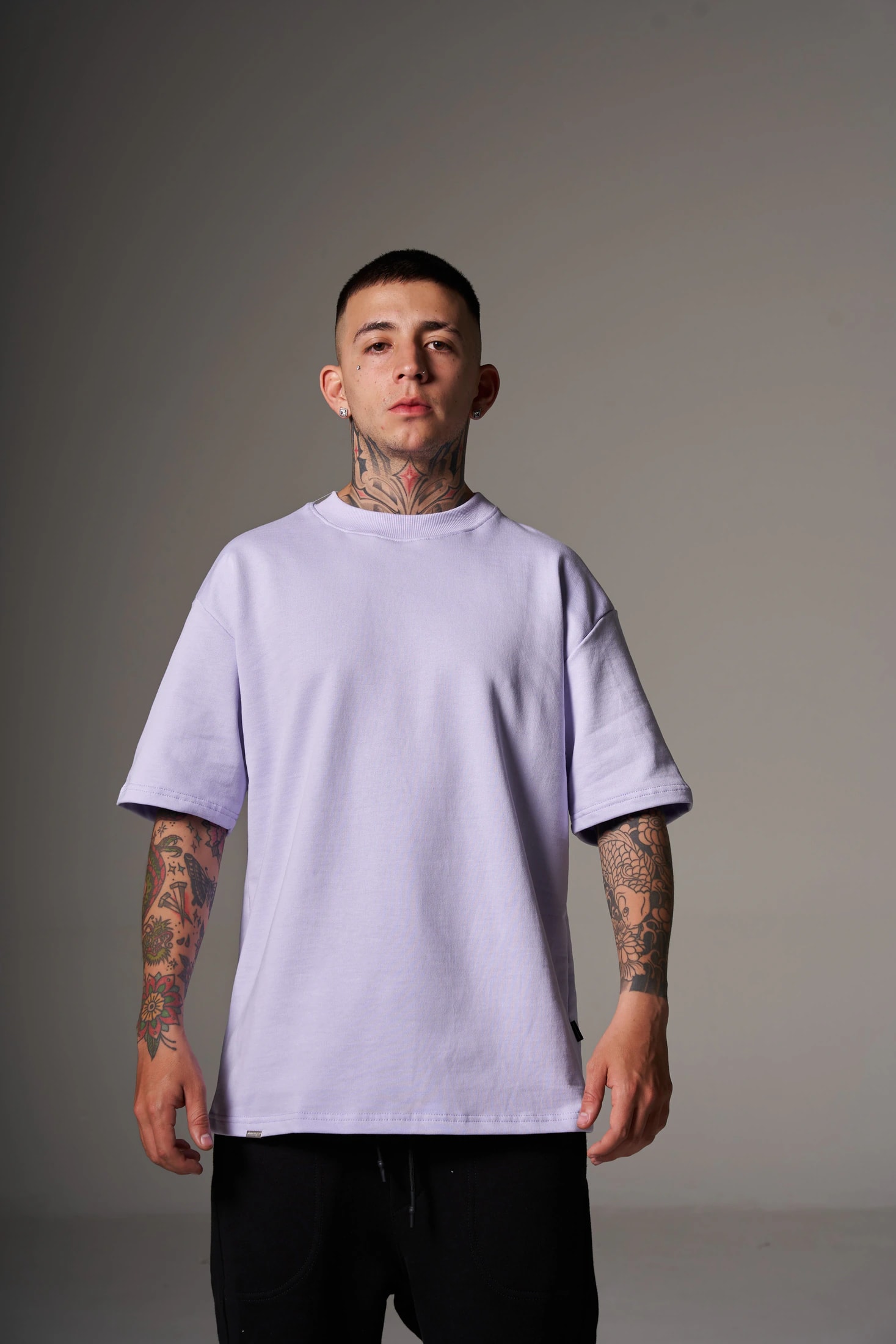 CAMISETA 300 GRAMOS 100% ALGODÓN LILA - imagen 1