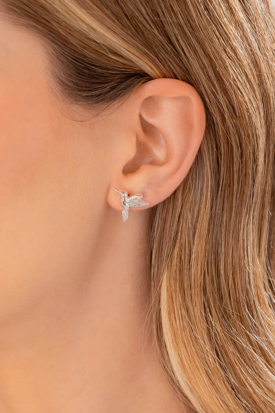 Aretes Colibrí Plata - imagen 1