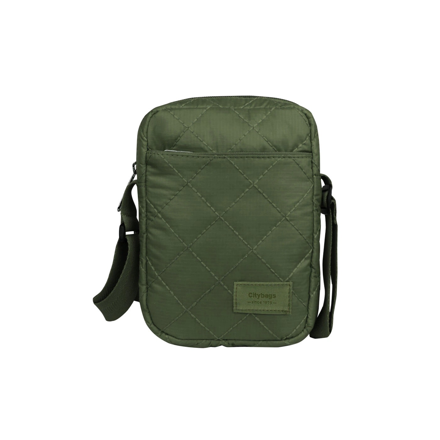 Bolso Manos Libres Mini Puffer Verde Militar - imagen 1