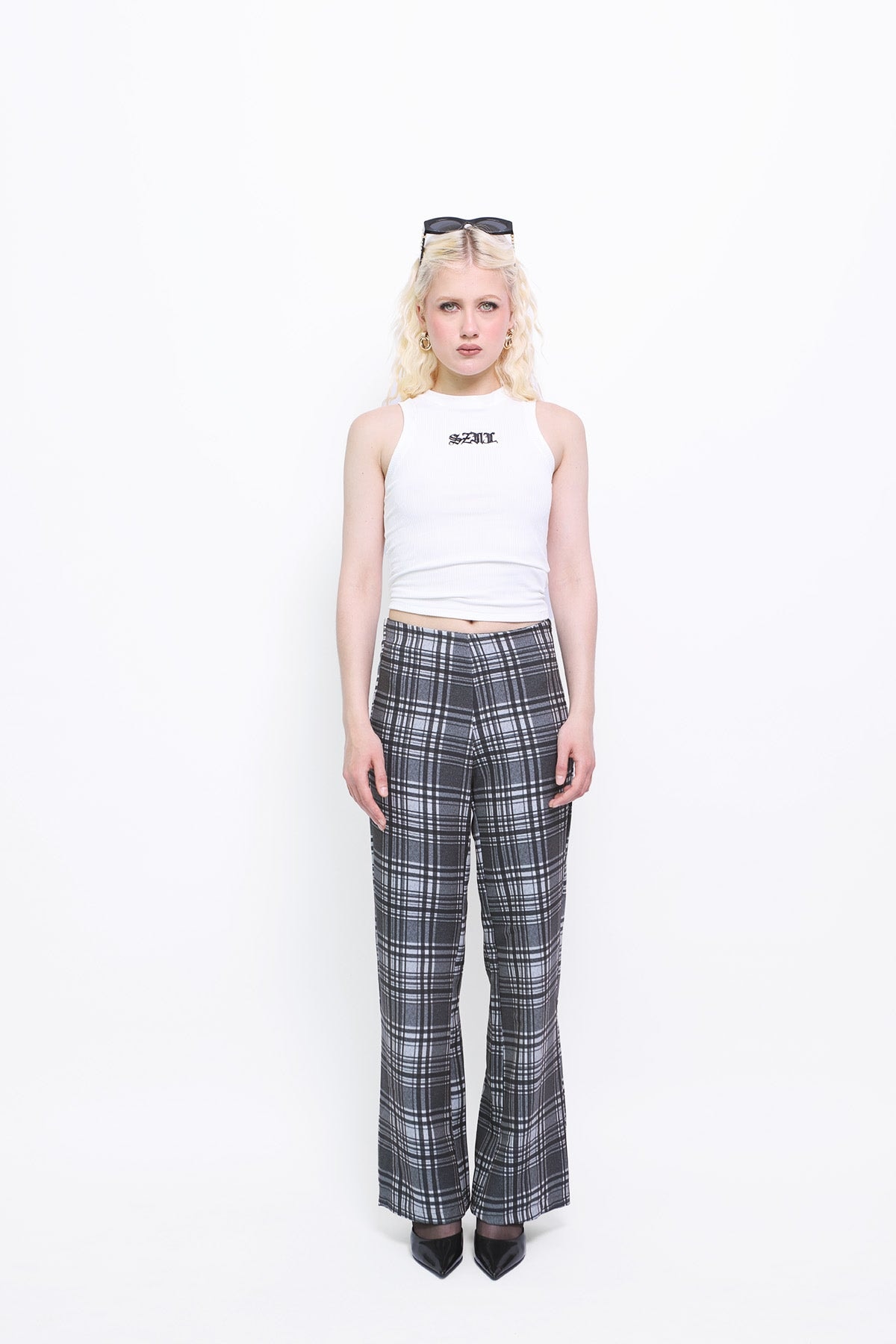 Everyday Pants in Black Plaid - imagen 1
