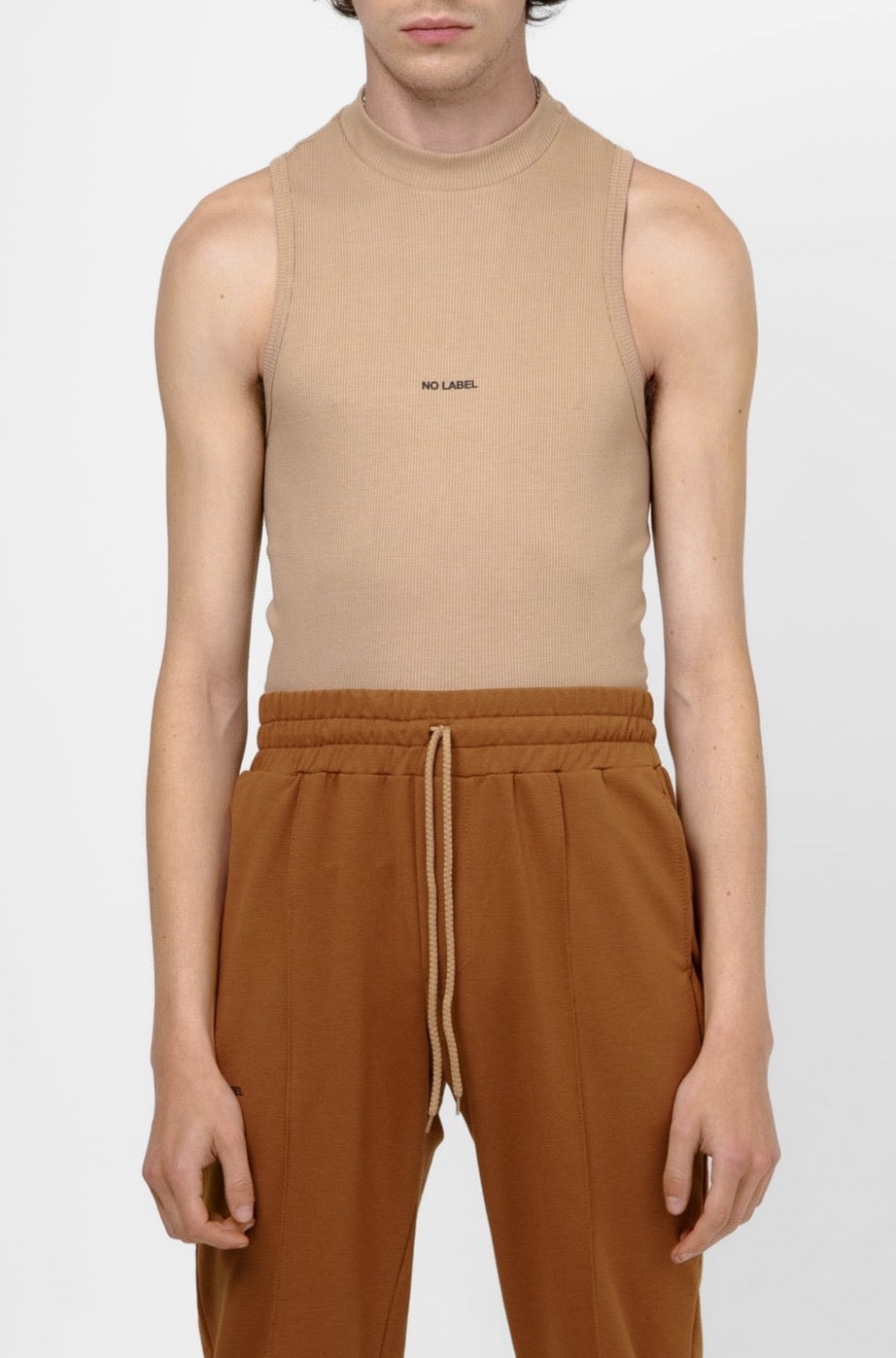 Hi-Neck Tank Top - Nude - imagen 1