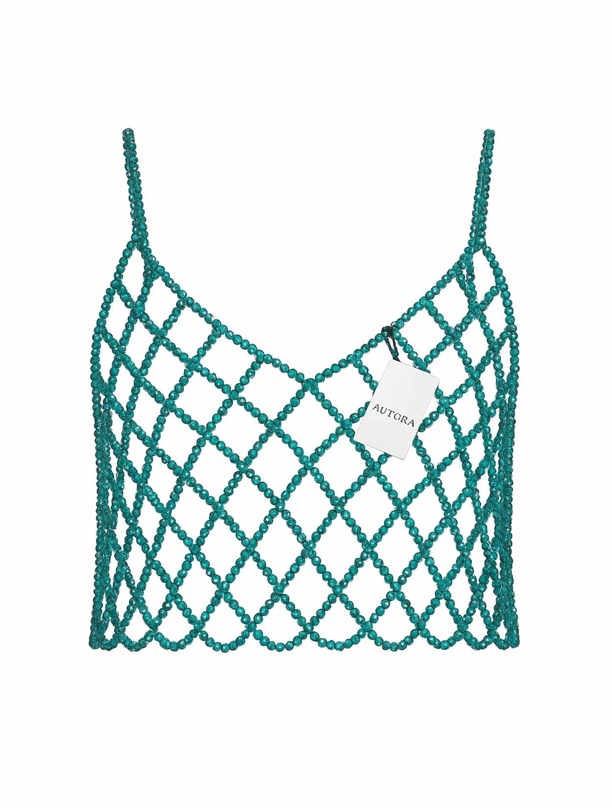 TOP DIAMANTE TURQUESA - imagen 1